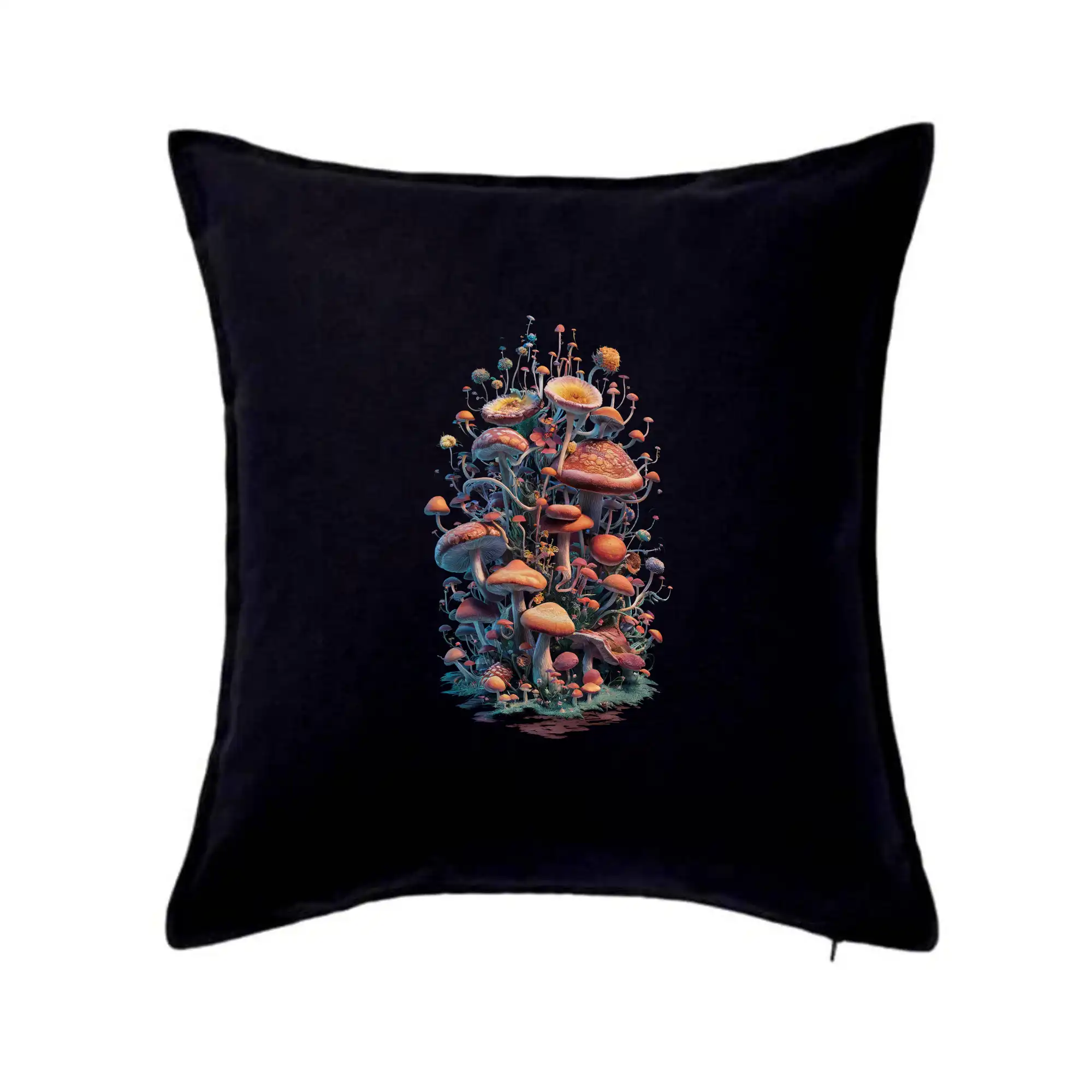 Tričká s motívmi ktoré frčia na internete - Goblincore  mushrooms and tiny creatures - Vankúš 50x50