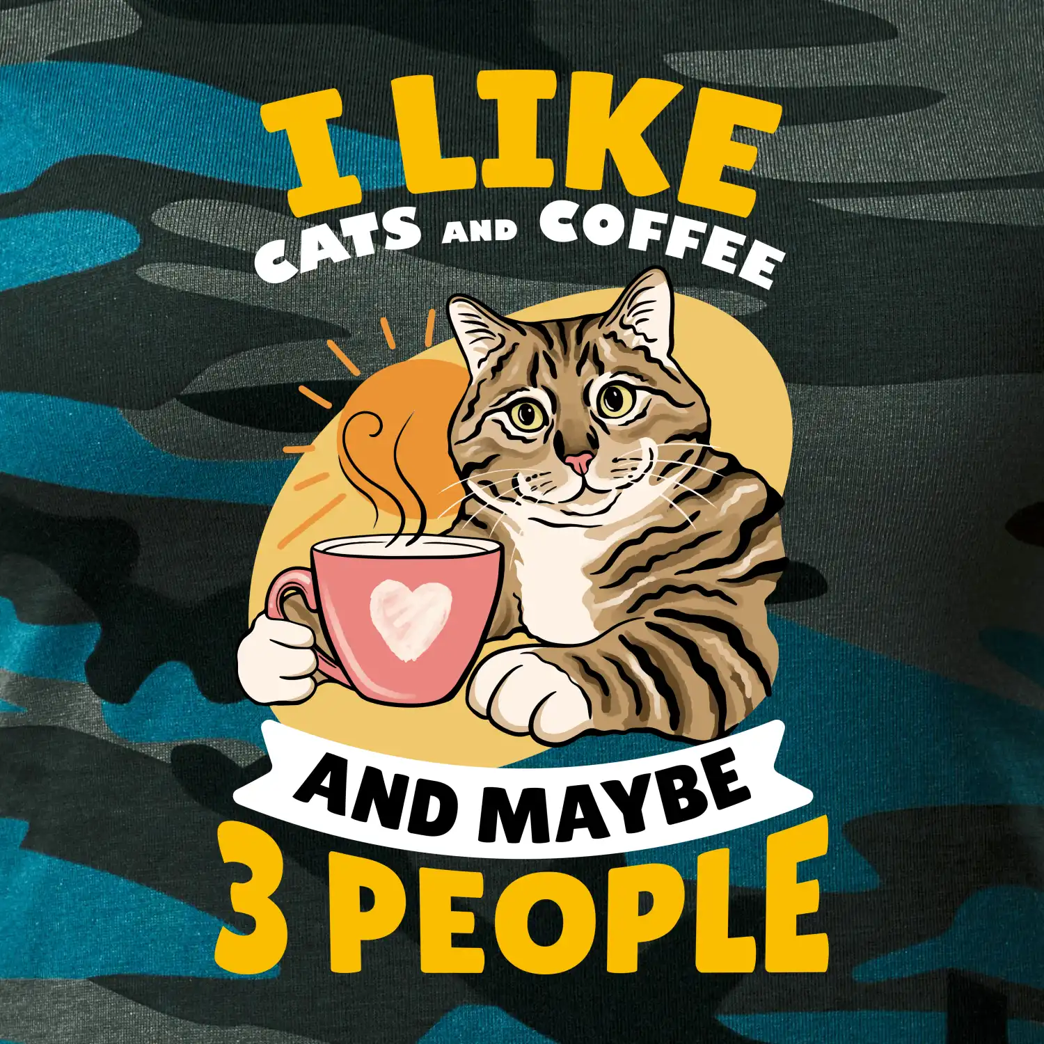 I like cats and coffee and maybe 3 people