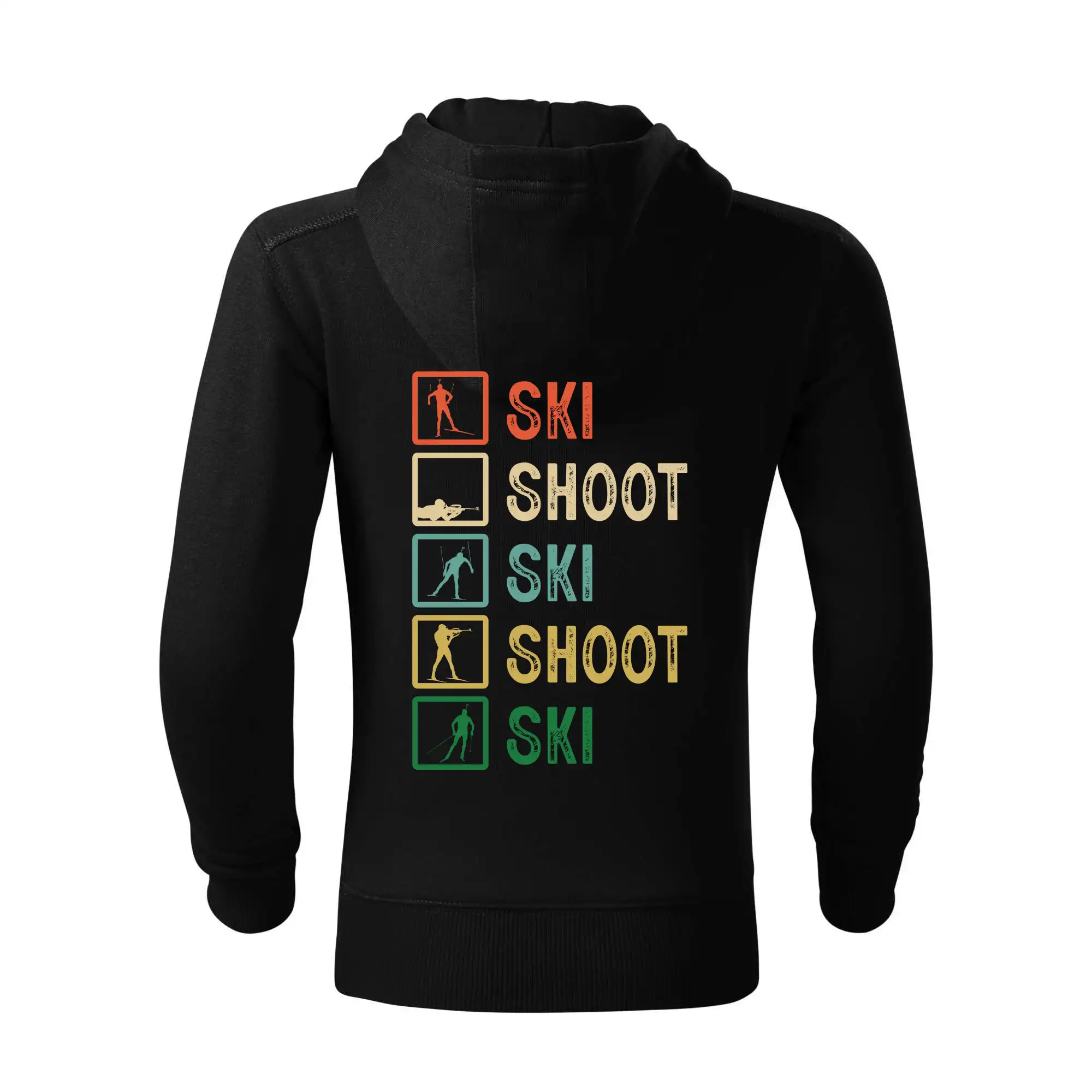 Biatlon ski shoot ski