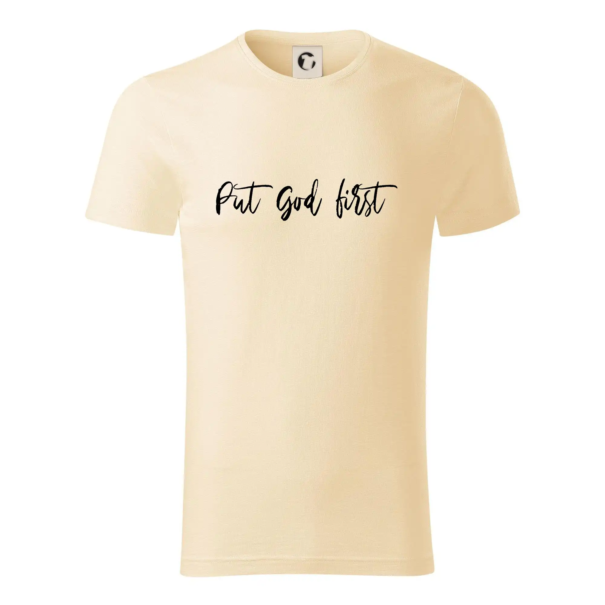 Put God first psací nápis