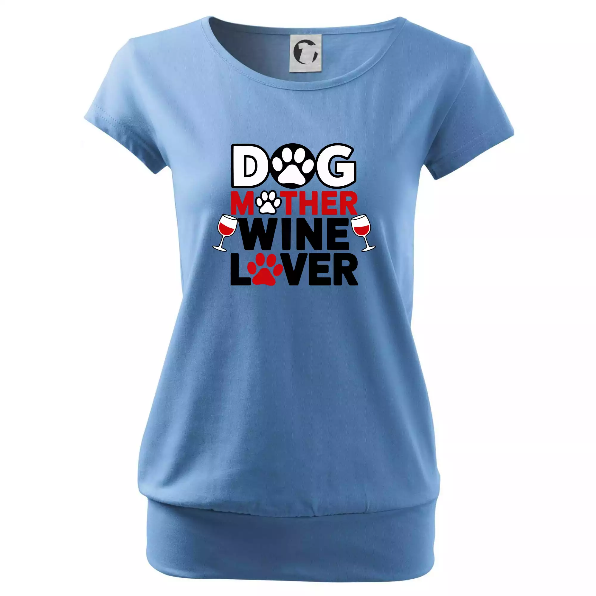 Dog mother wine lover