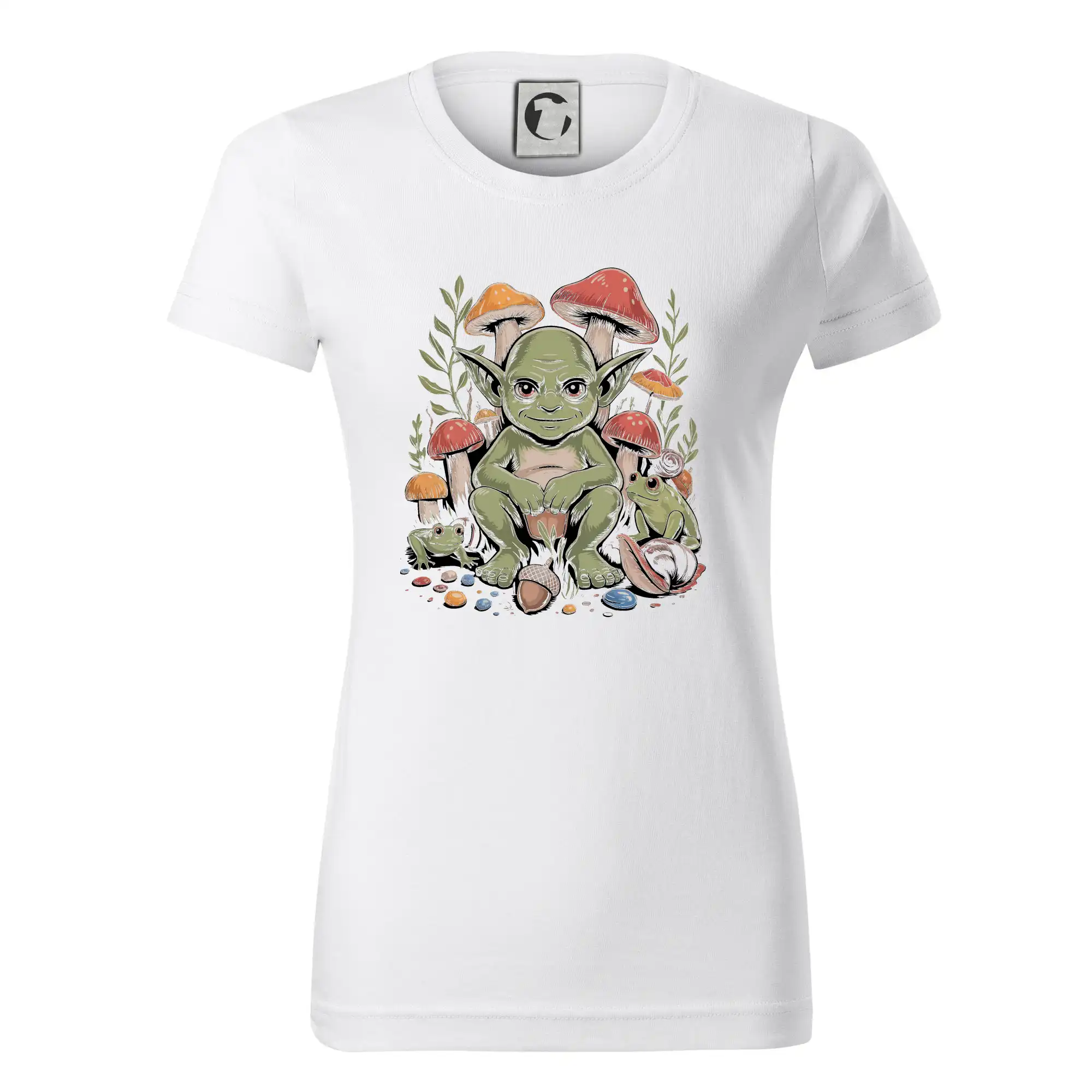 Tričká s motívmi ktoré frčia na internete - Goblincore  grimy forest goblin - Dámske tričko basic - ľahko voľnejšie a dlhšie