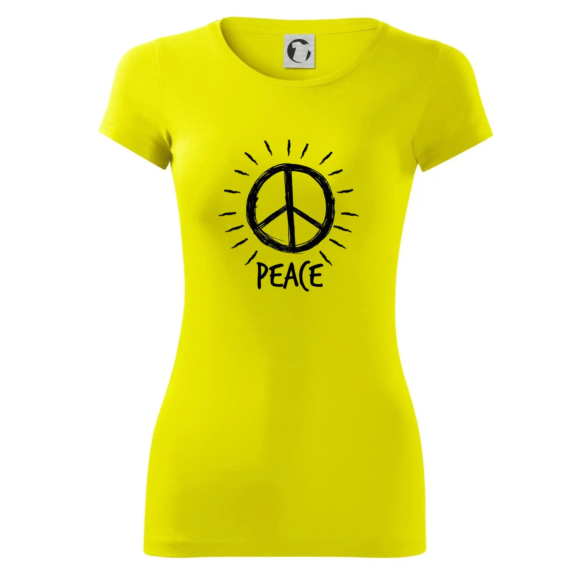 Peace symbol černobílý