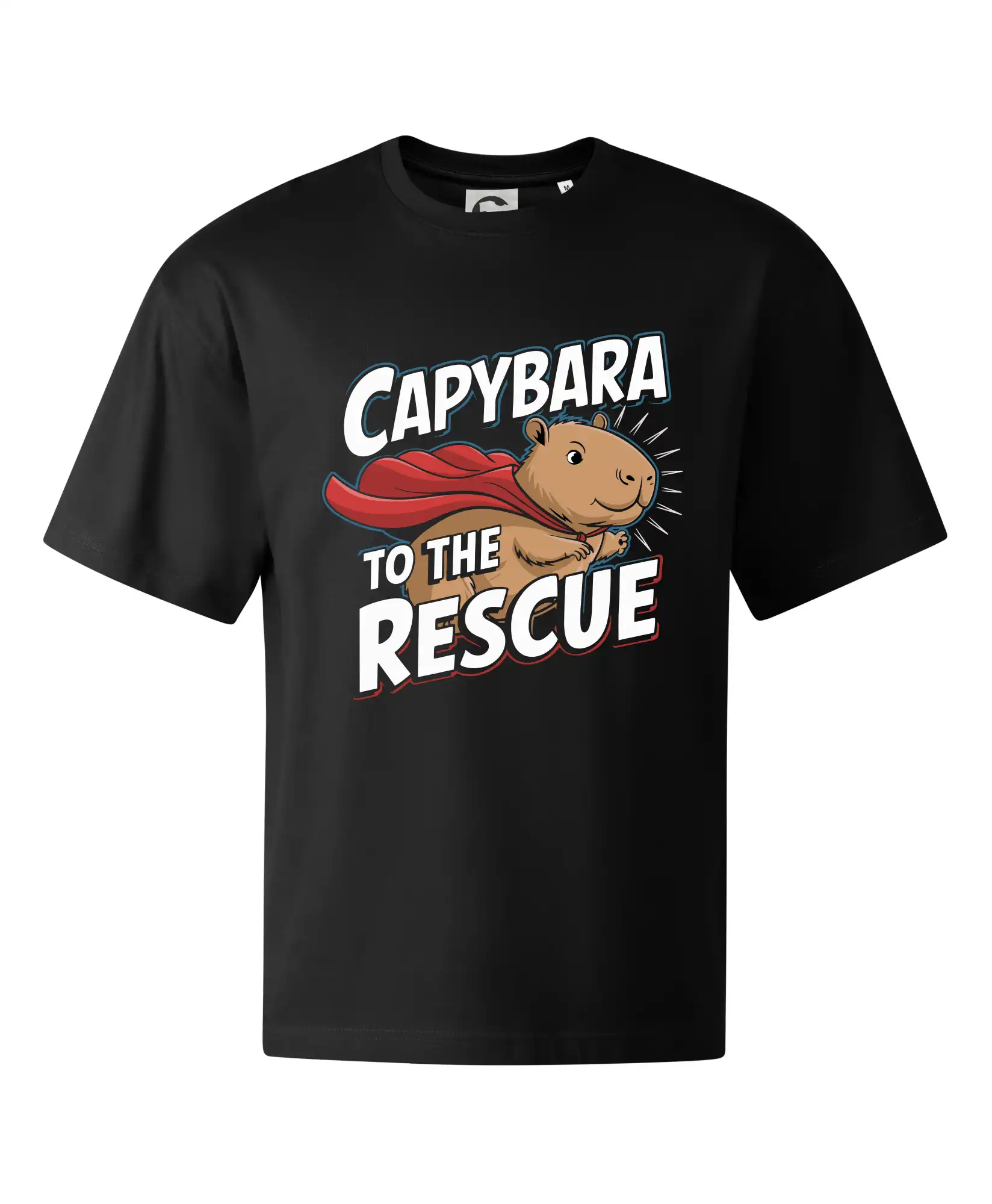 Tričká so zvieratami - Capybara to the Rescue - Stage unisex - OVERSIZE