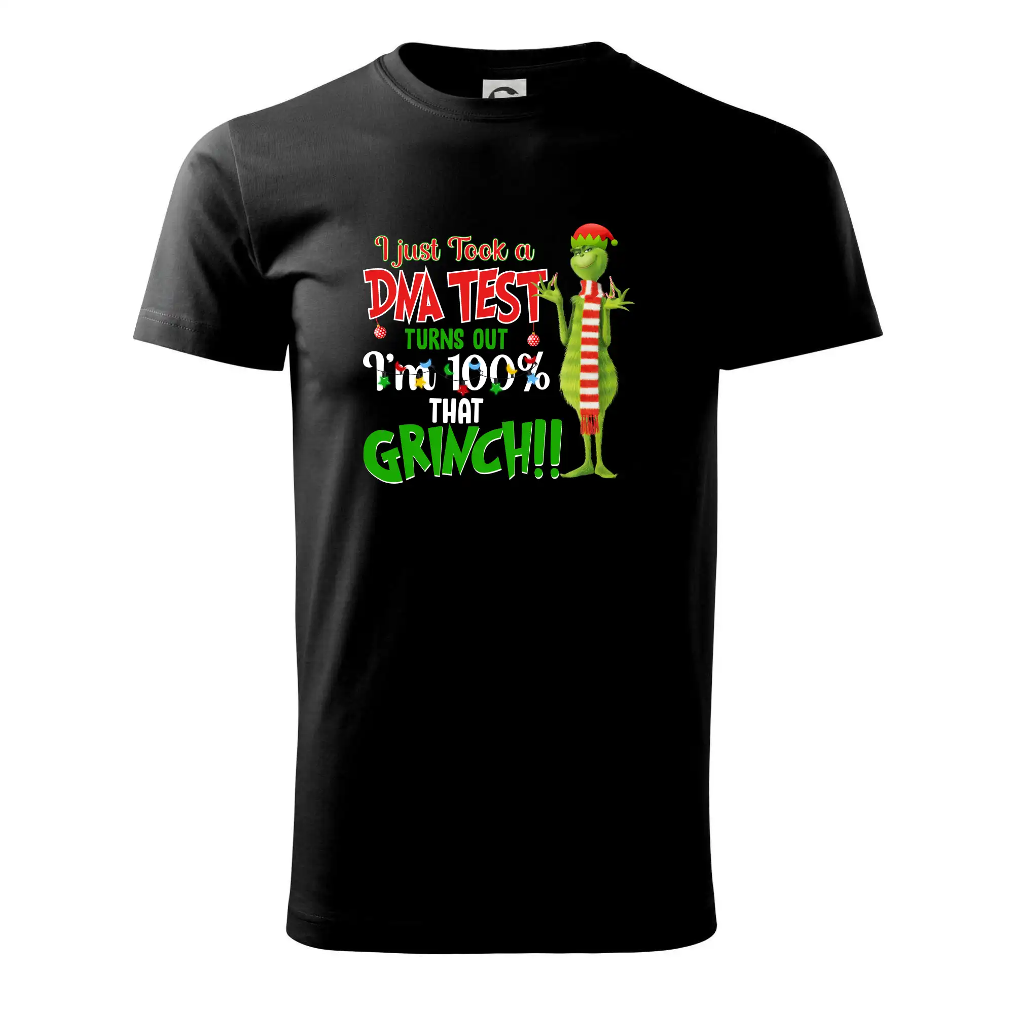 Vianočné tričká - DNA test Grinch - Pánske tričko nižšej gramáže