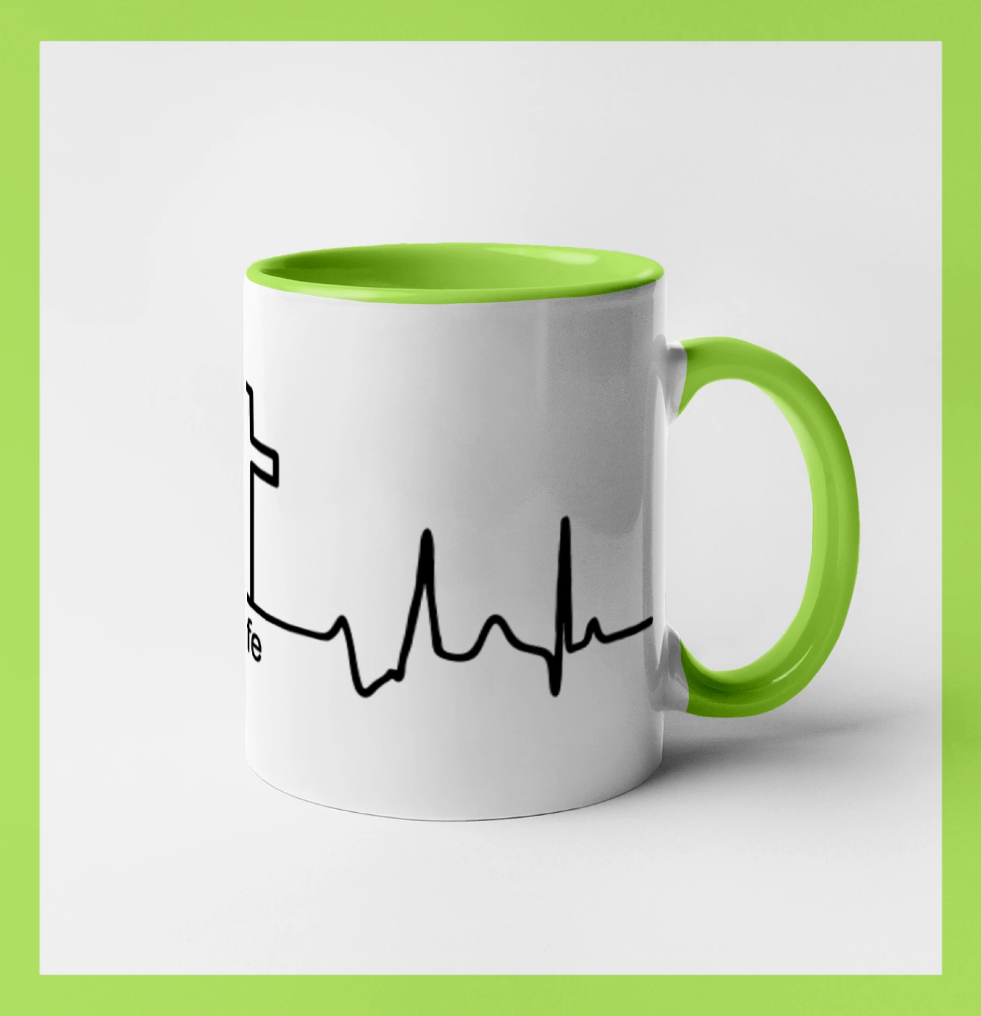 Jesus Saved My Life kříž ekg