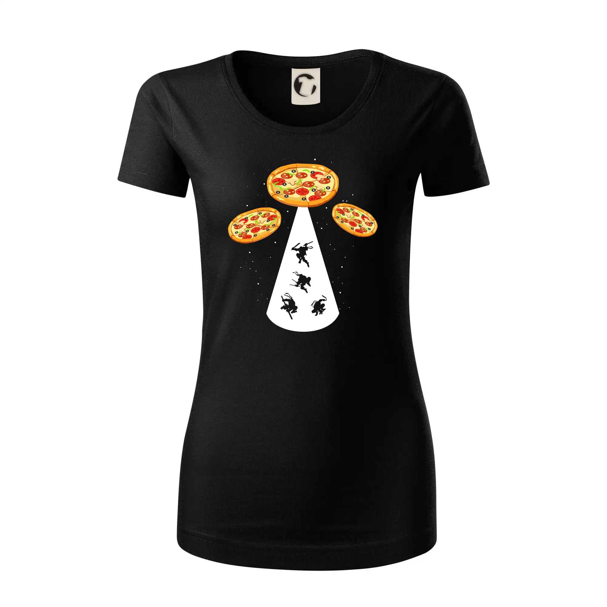 Pizza UFO - Dámske tričko z organickej bavlny Origin (GOTS)