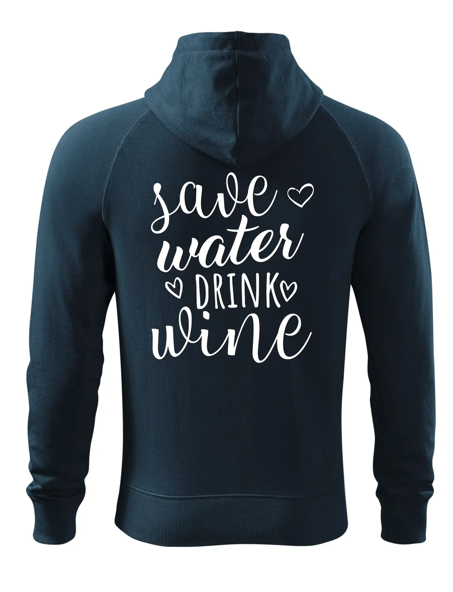 Vtipná tričká s tematikou vína - Save water drink wine - Mikina Voyage  - 100% bavlna
