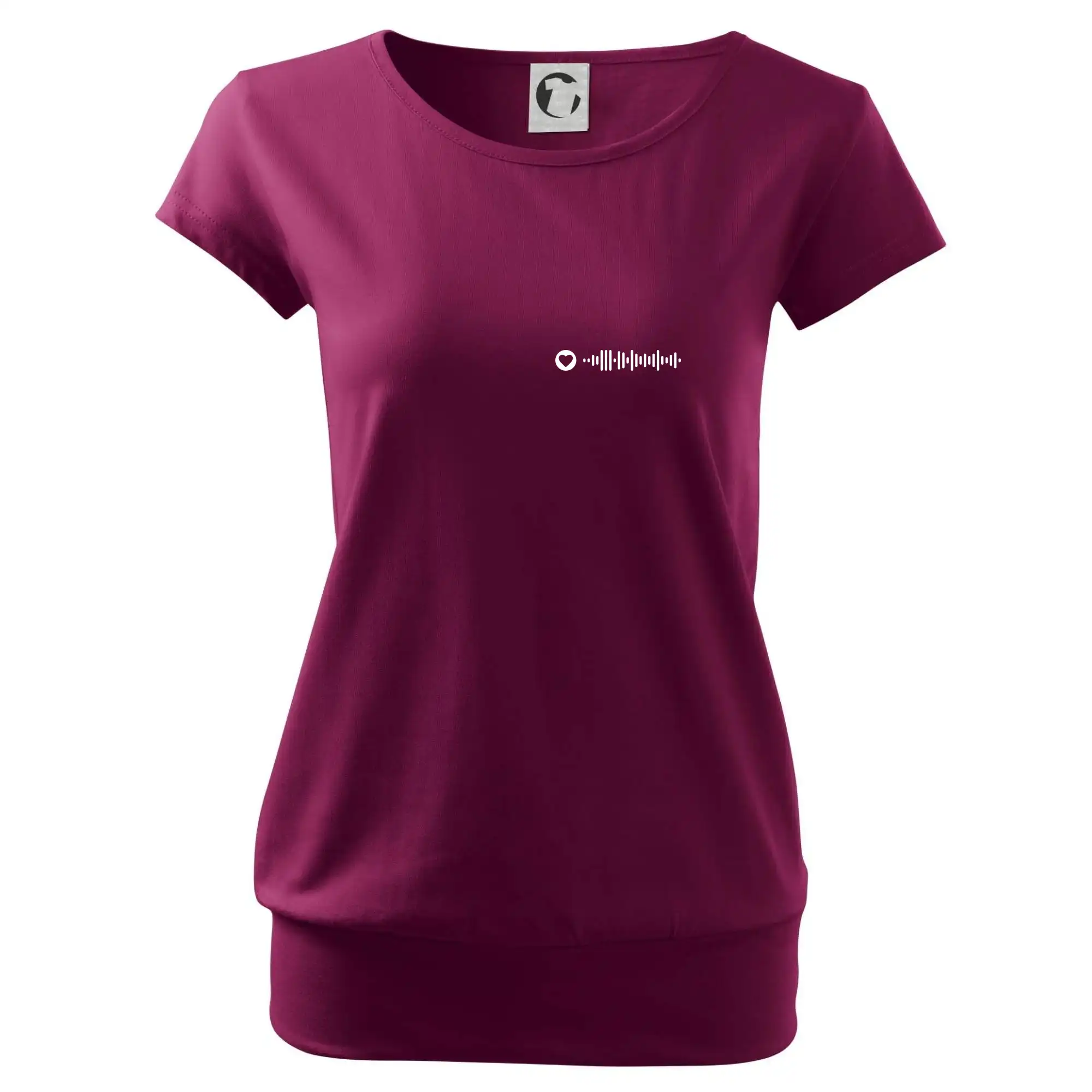 Zamilovaný Spotify kód na prsníku - Voľné tričko city