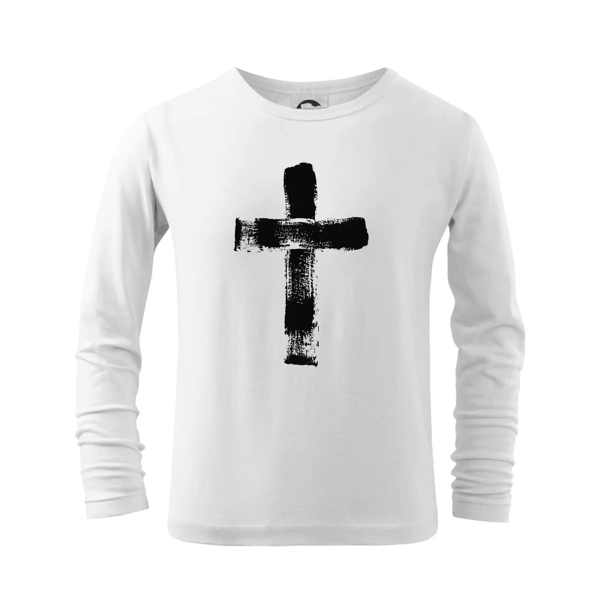 Jesus kríž štetcom - Tričko detské Long Sleeve