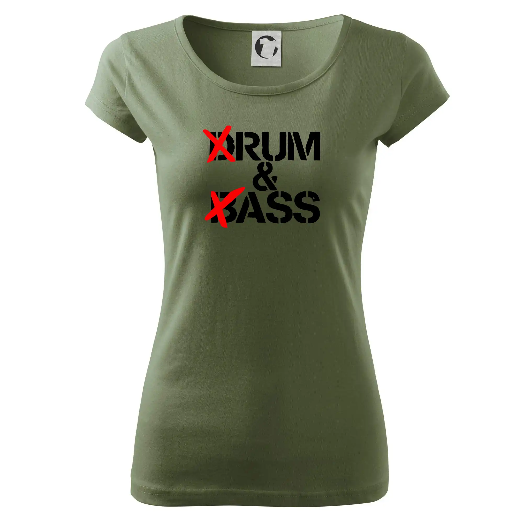 Tričká na párty - Drum & Bass (Rum & Ass) - Dámske tričko Pure