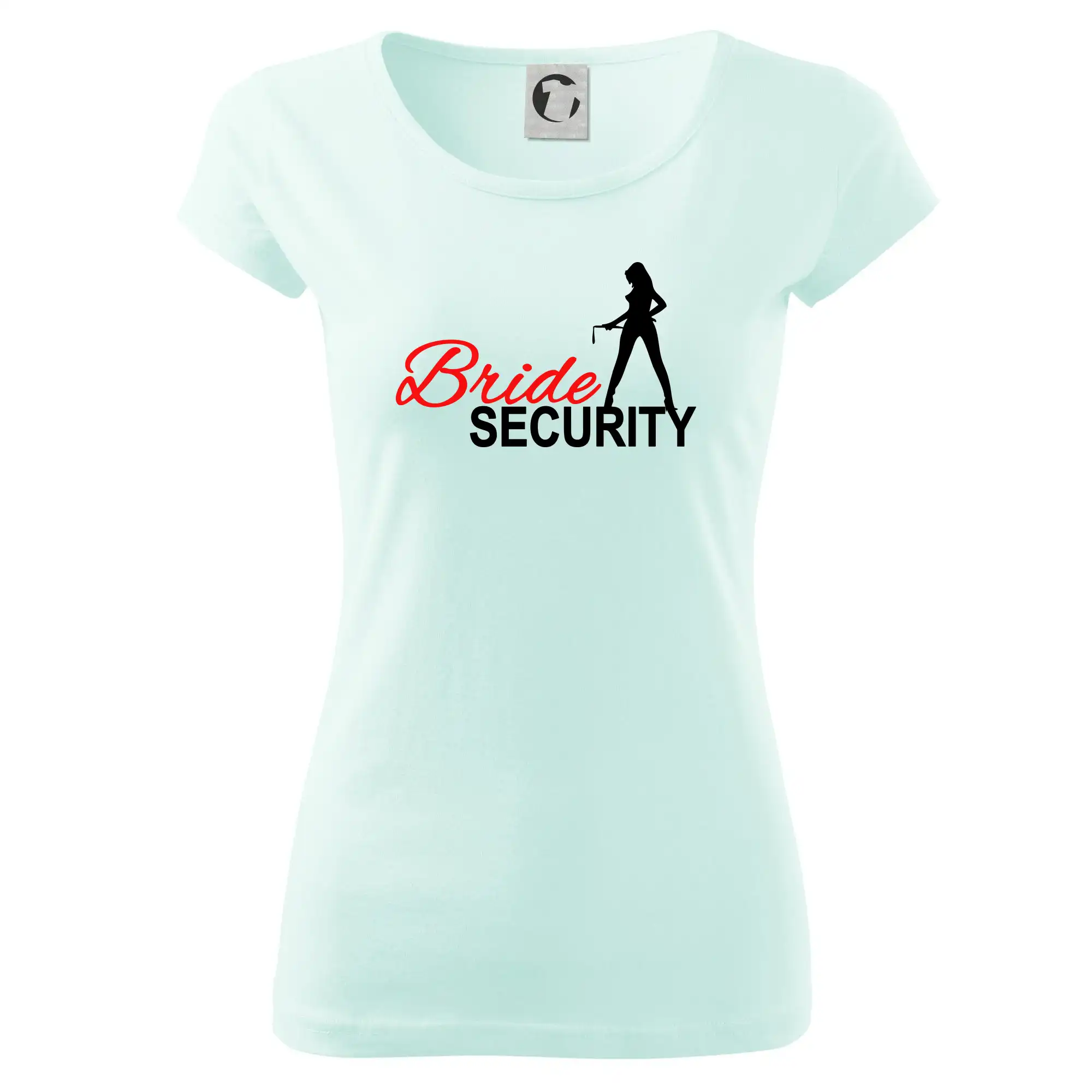 Svadobné tričká - Bride security - Dámske tričko Pure