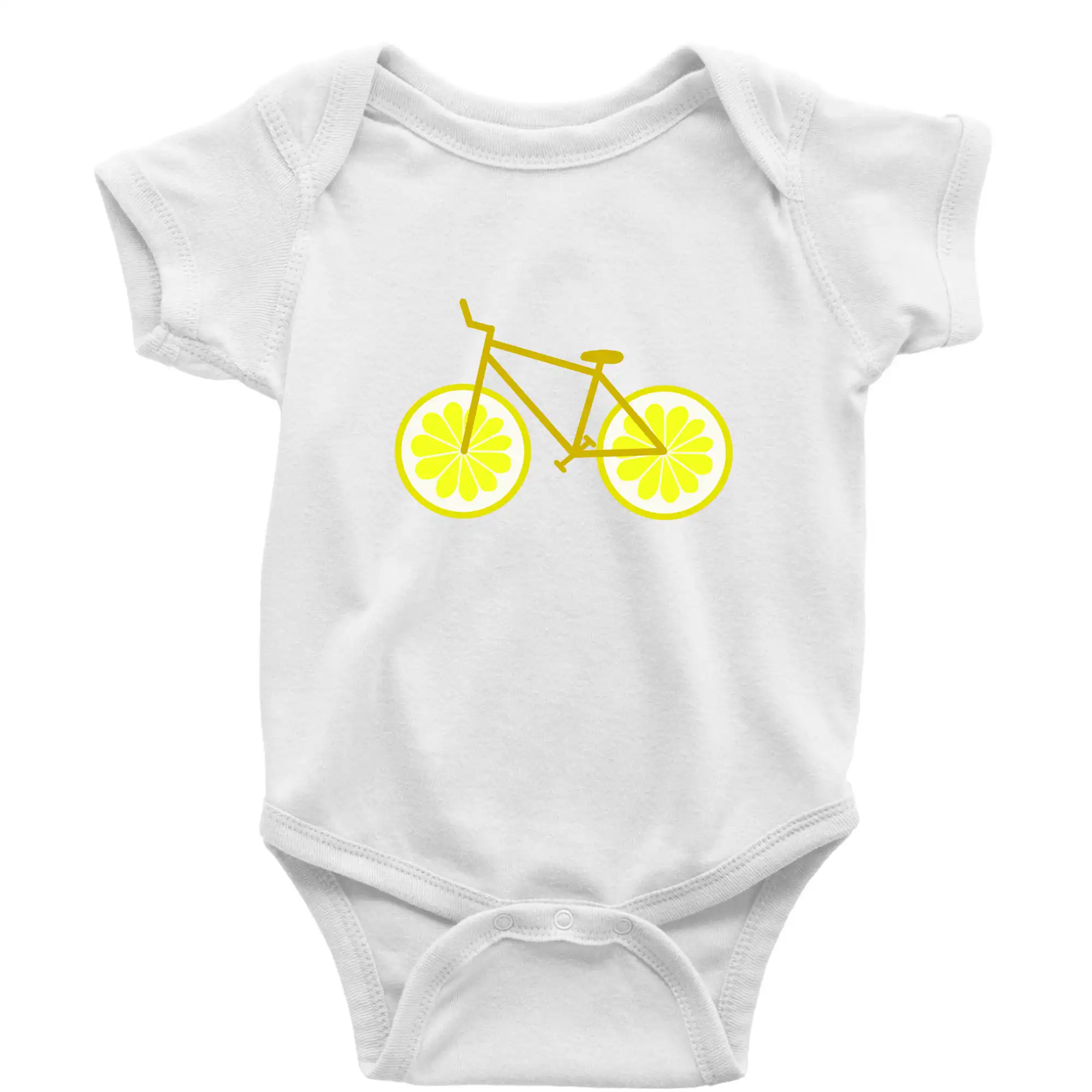 Tričko ako darček pre cyklistu - Bicykel citrón (Moňas) - Body dojčenské s krátkym rukávom