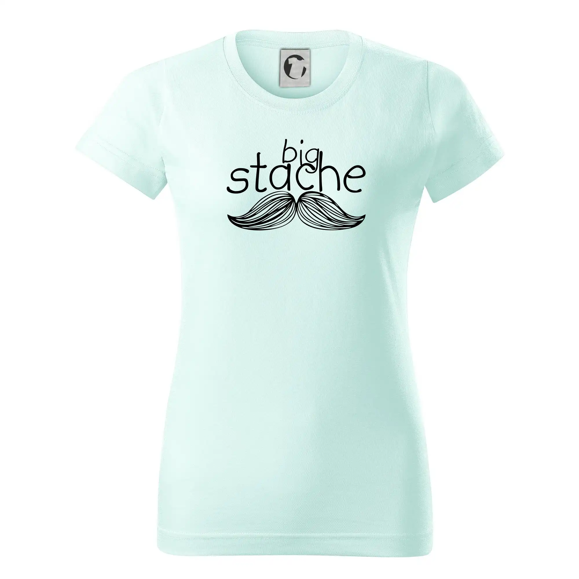 Tričká s fúzikmi - Big stache - Dámske tričko basic - ľahko voľnejšie a dlhšie