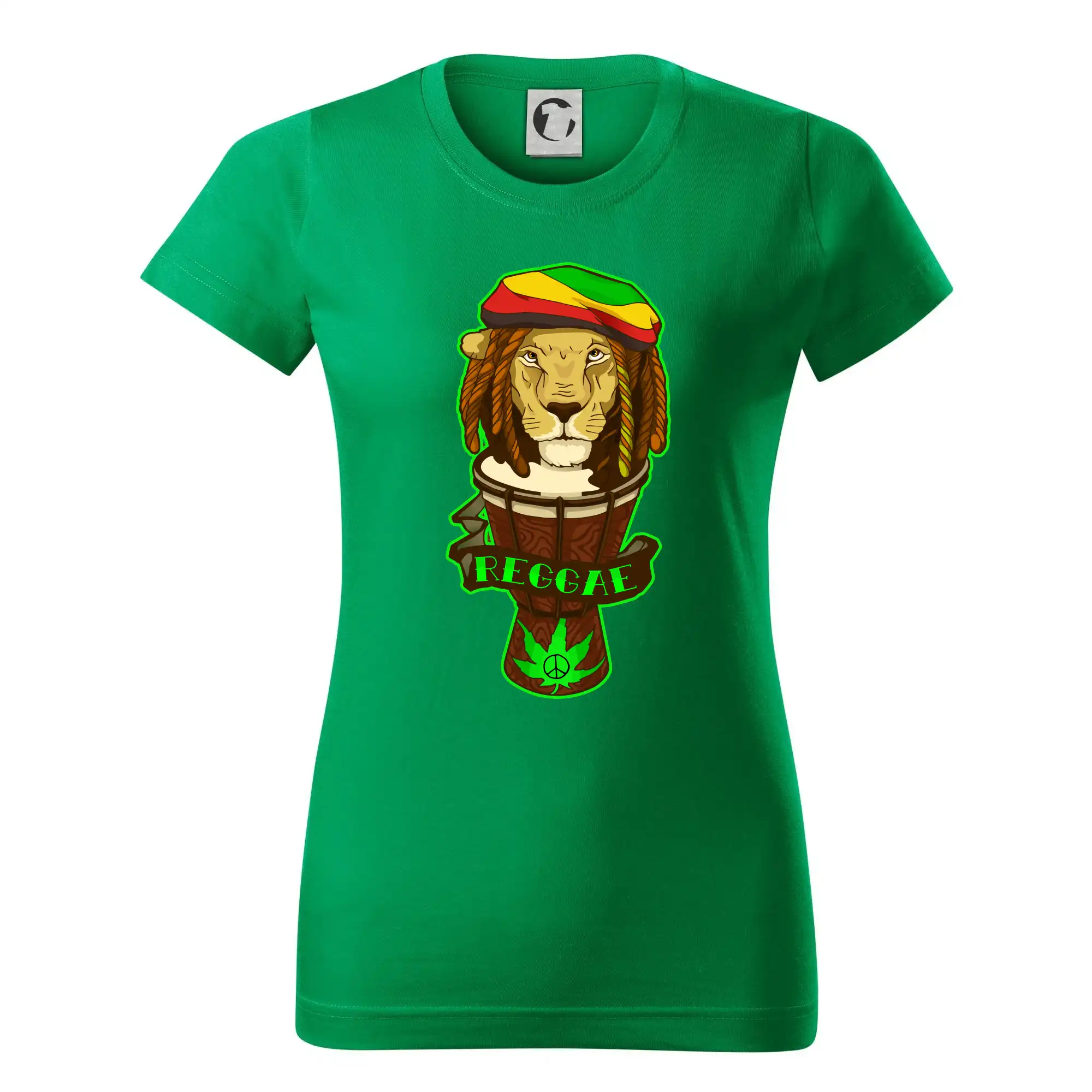 Tričká pre pohodový ľudí - Reggae lev - Dámske tričko basic - ľahko voľnejšie a dlhšie