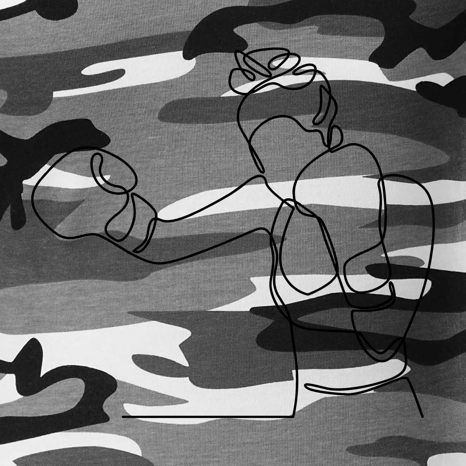 Žena boxerka jedním tahem