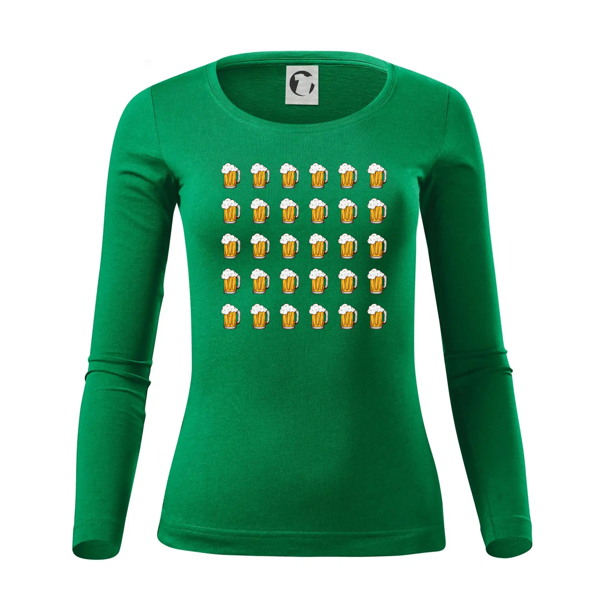Tričko k tridsiatke - Narodeniny - 30x pivo - Dámske tričko FIT-T LS - zužené