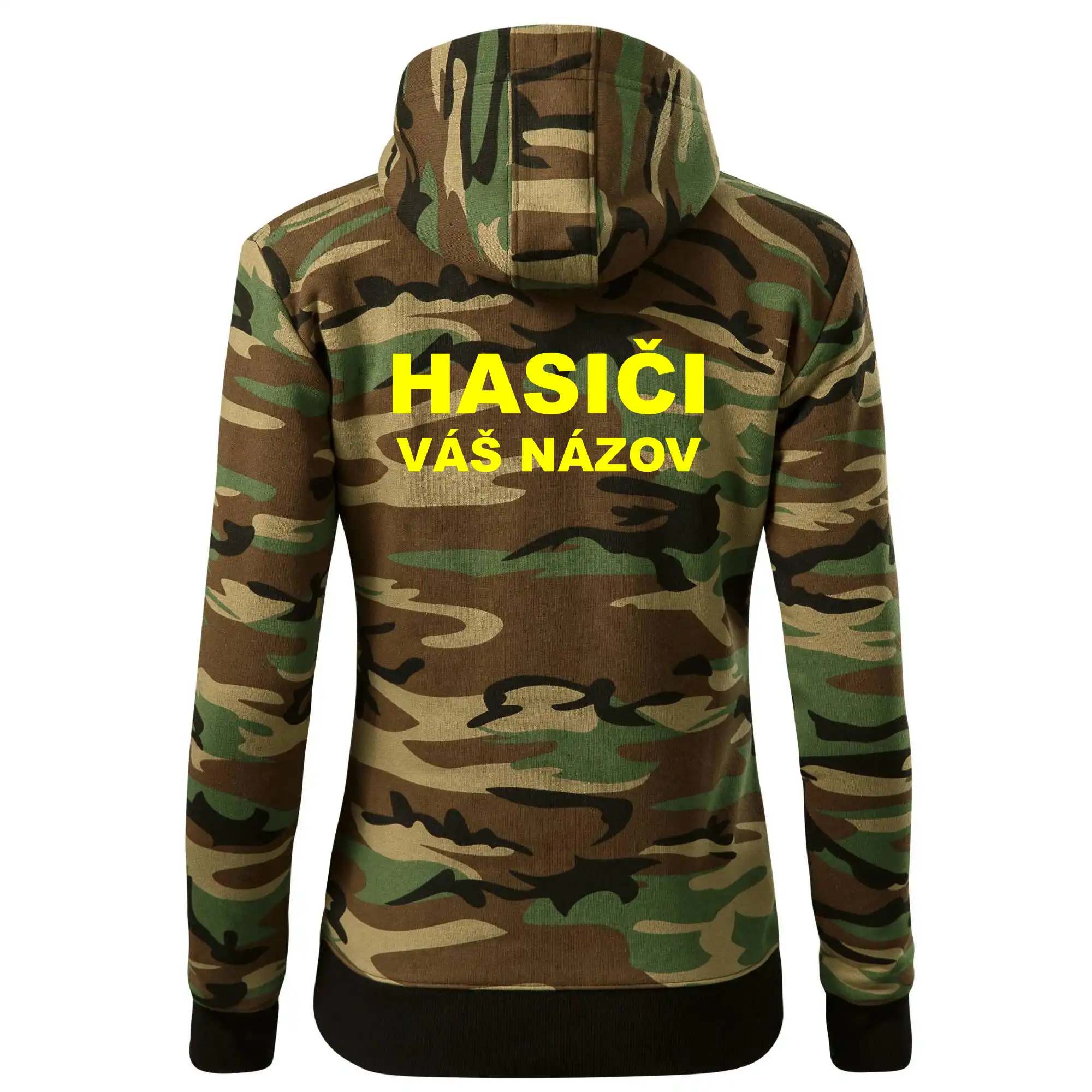 Hasiči - žltý nápis - váš názov zboru