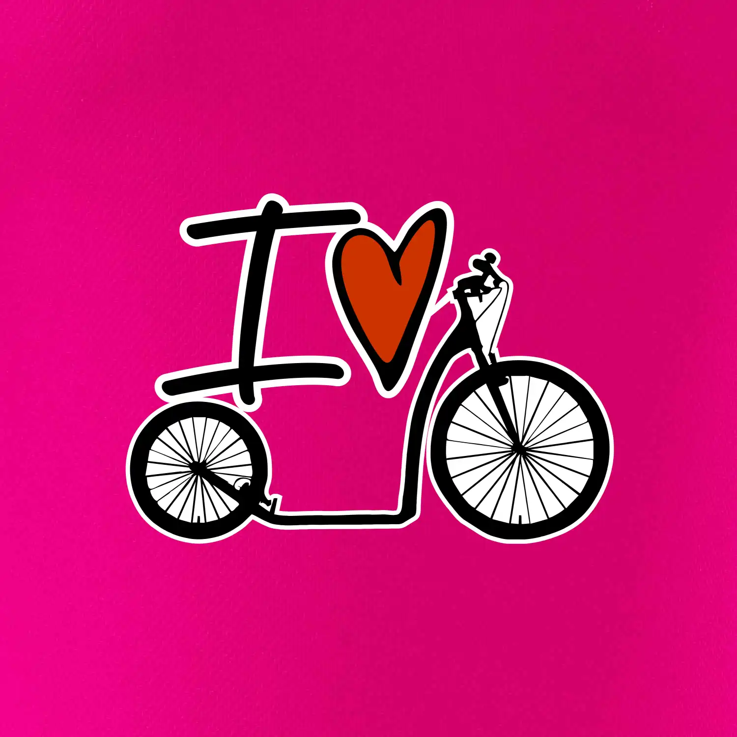 I love koloběžka velké a malé kolo