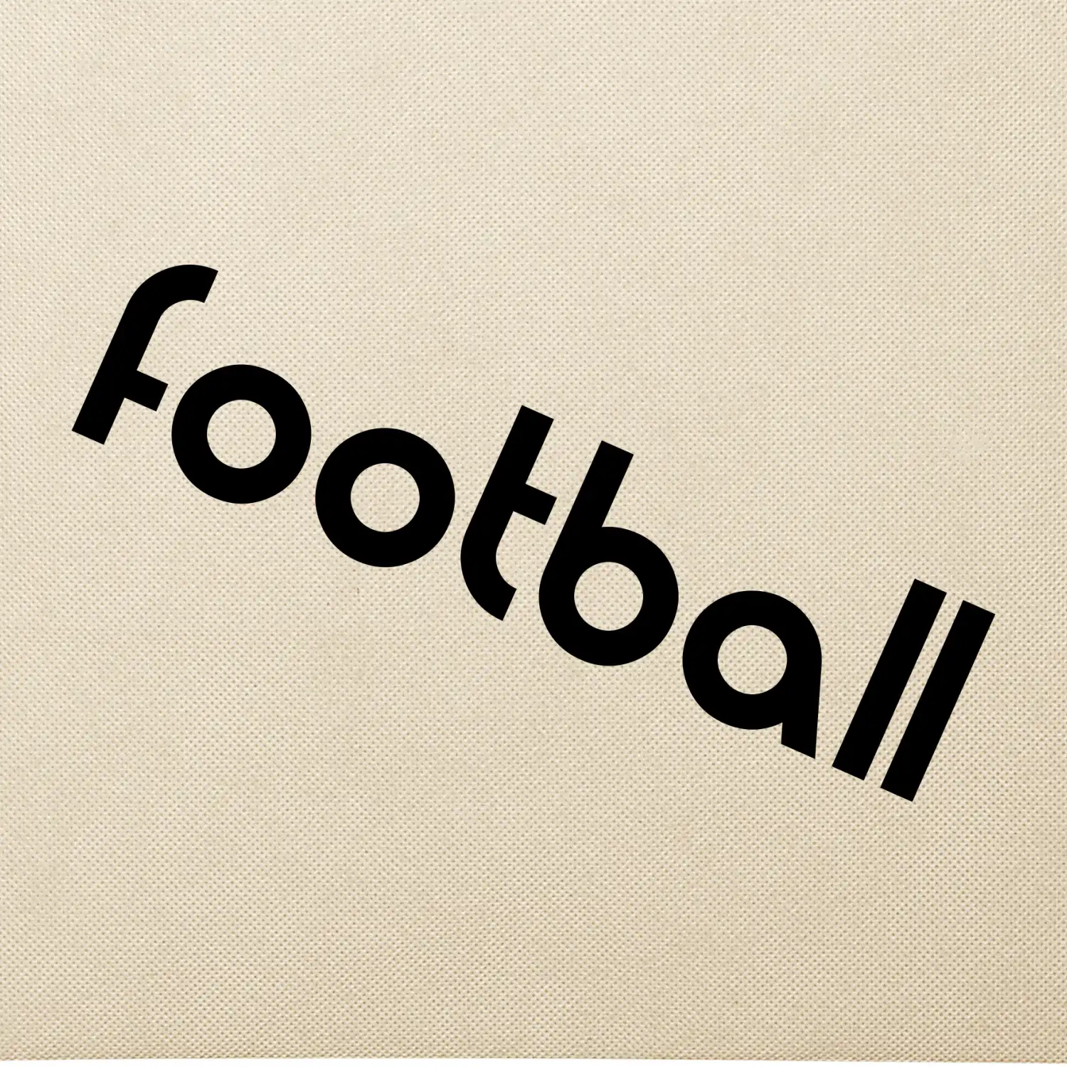 FOOTBALL nápis šikmo