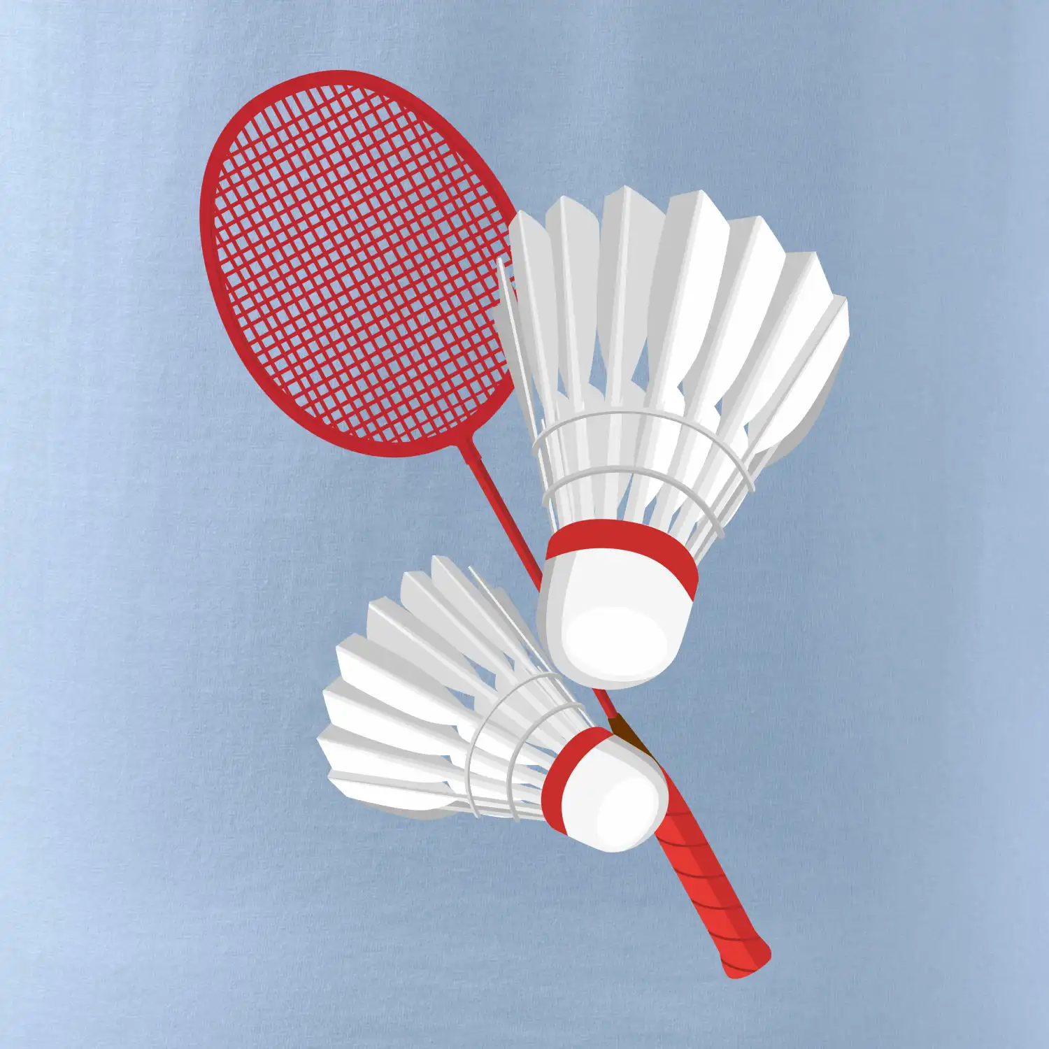 Badminton - pálka a košík