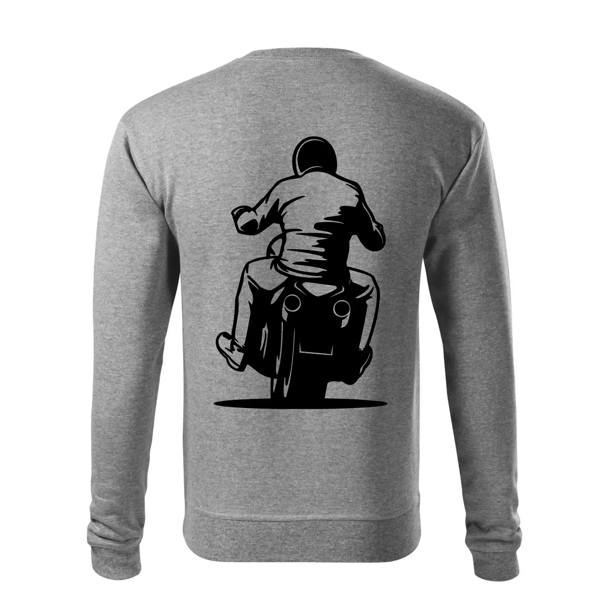 Motorkář na zádech - chopper