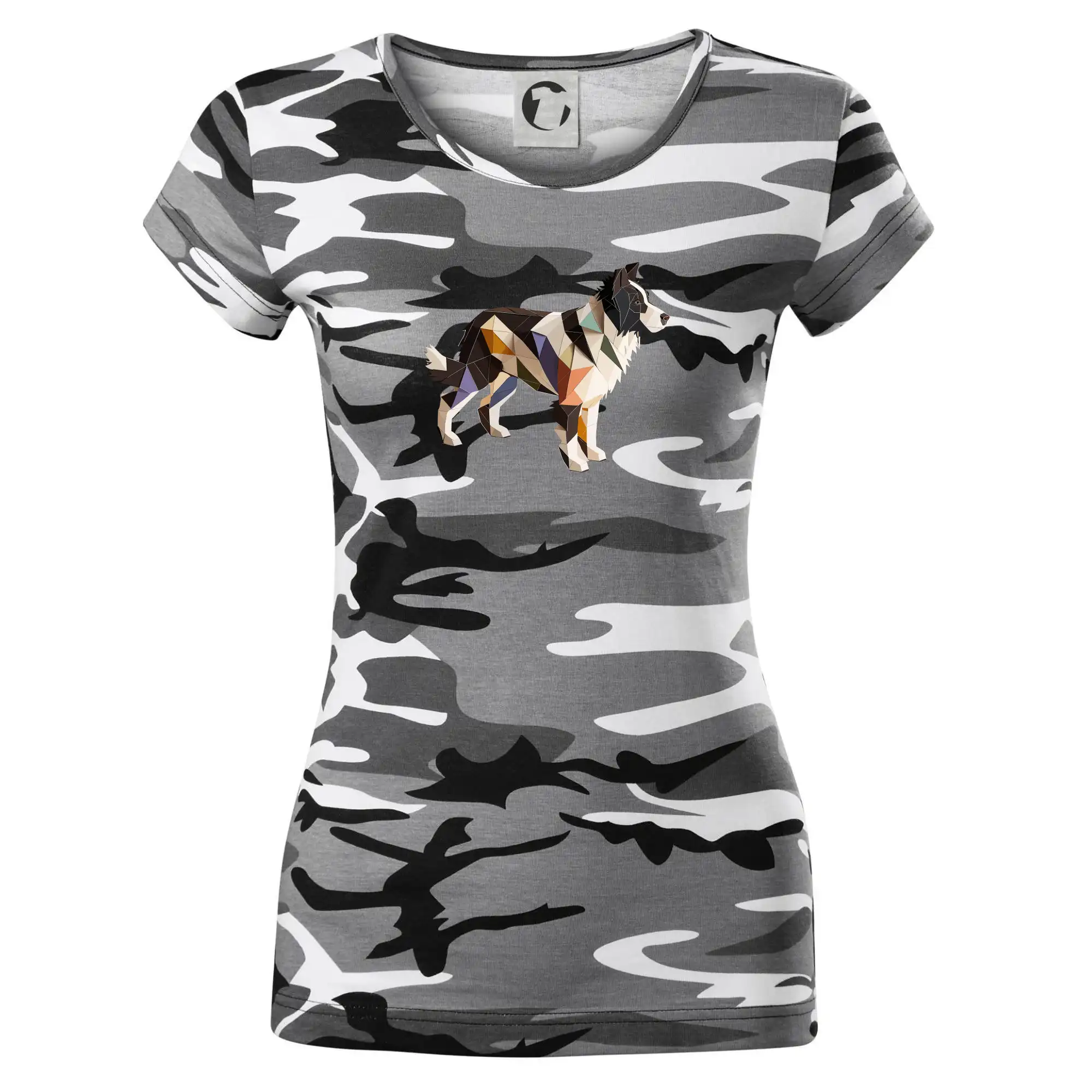 Border colie slepená z papíru