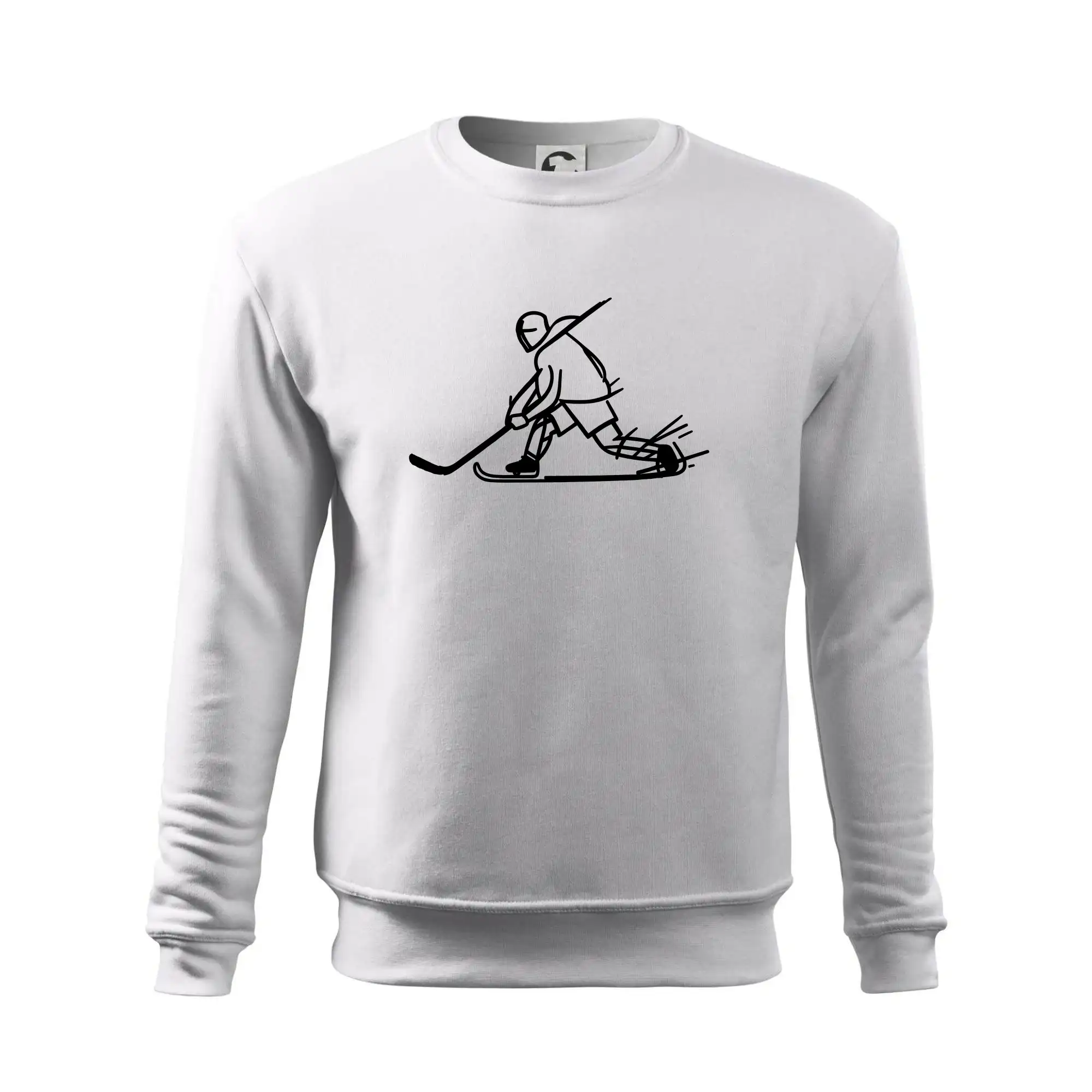 Kreslený hokejista tučnou fixou