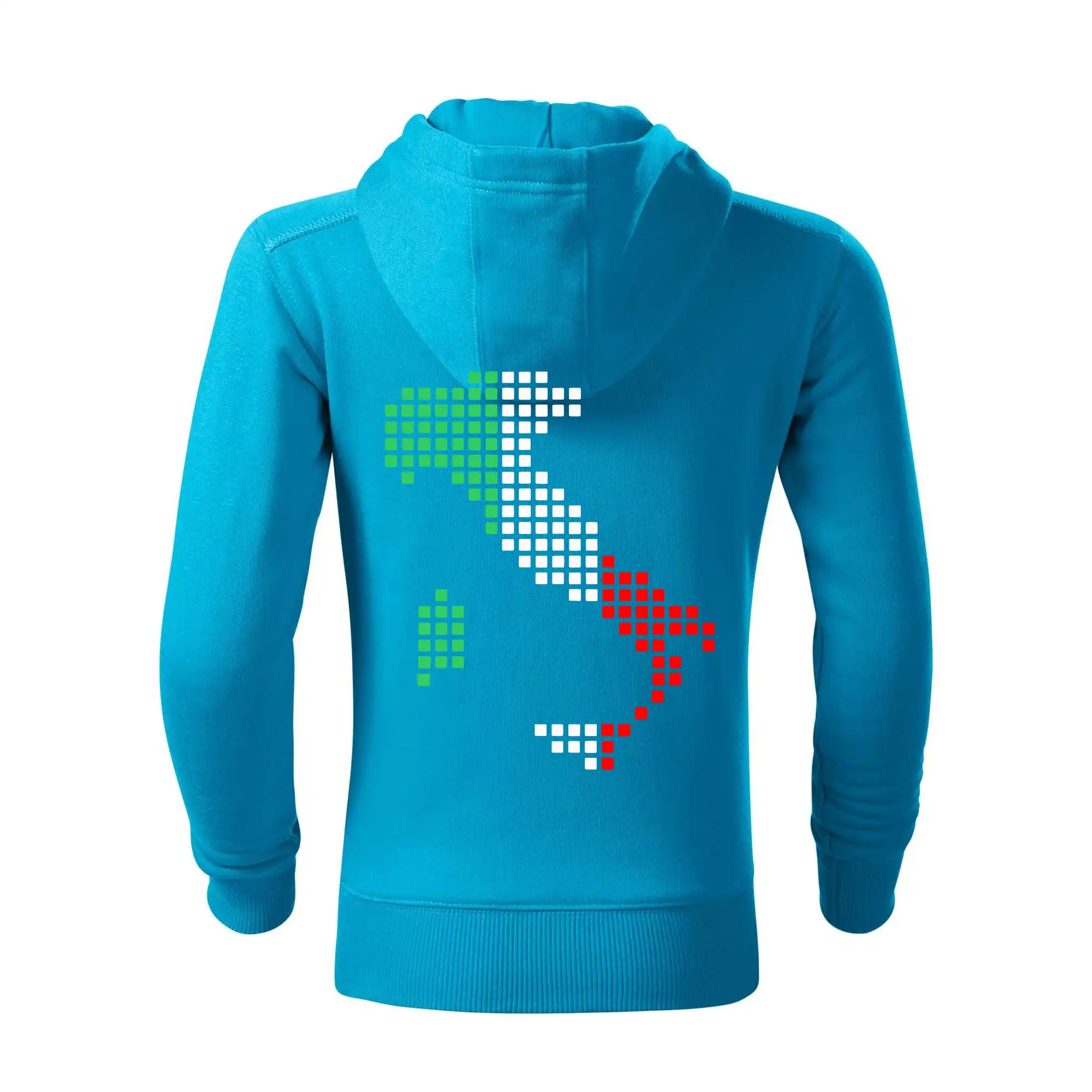 Itálie obrys vlajka