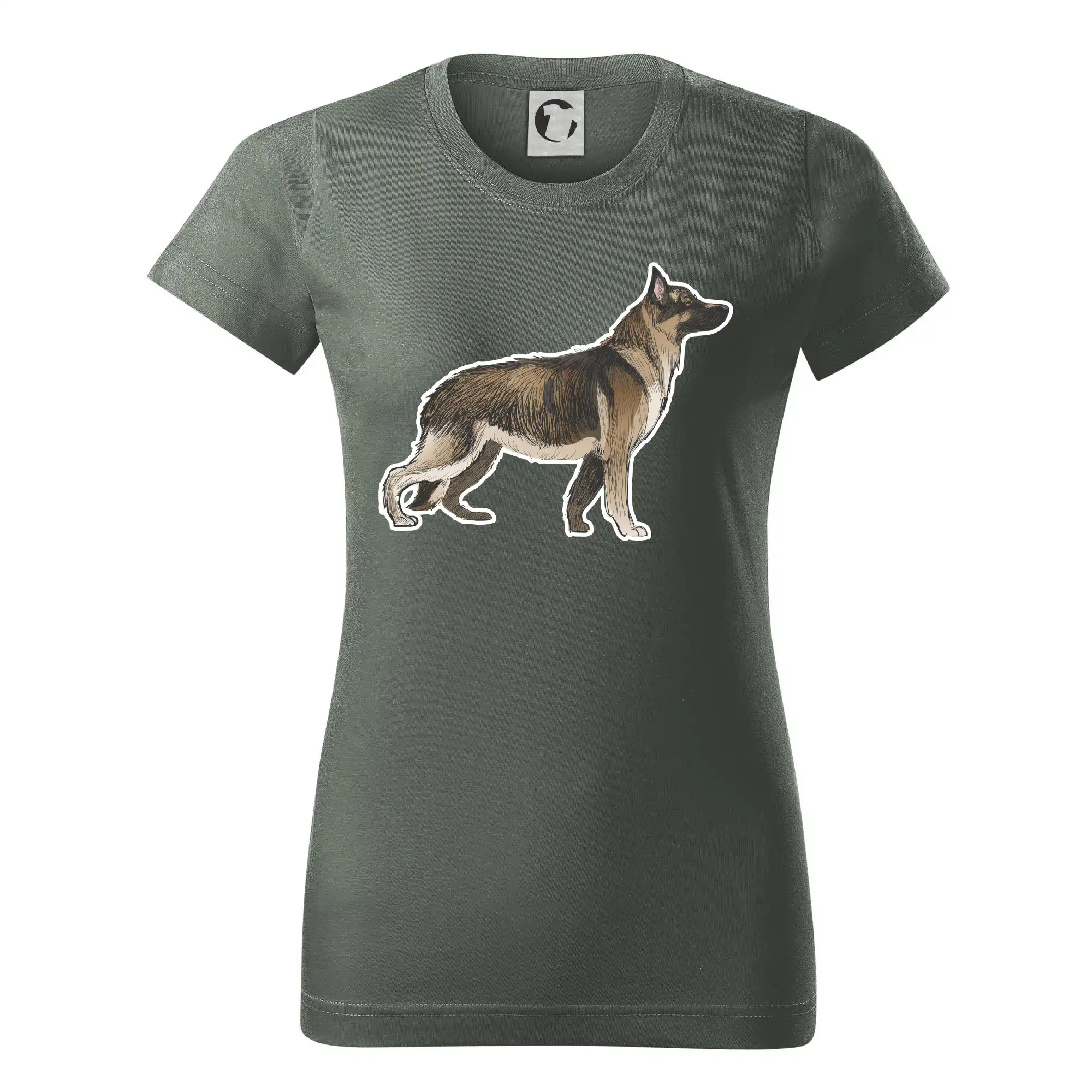 Německý ovčák - hnědý kreslený