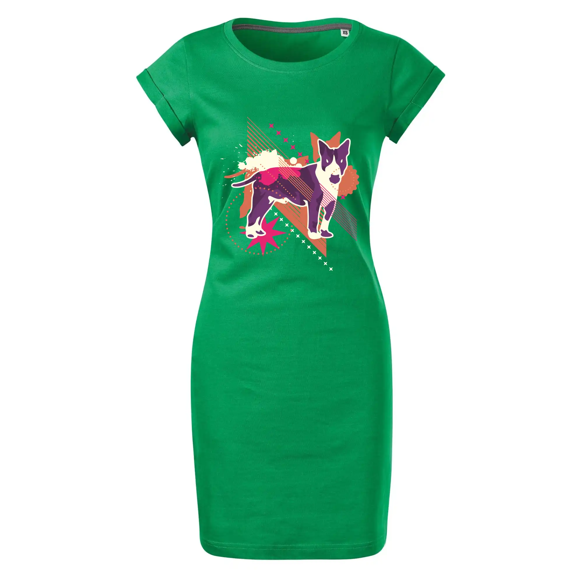 Pes abstrakce fialový