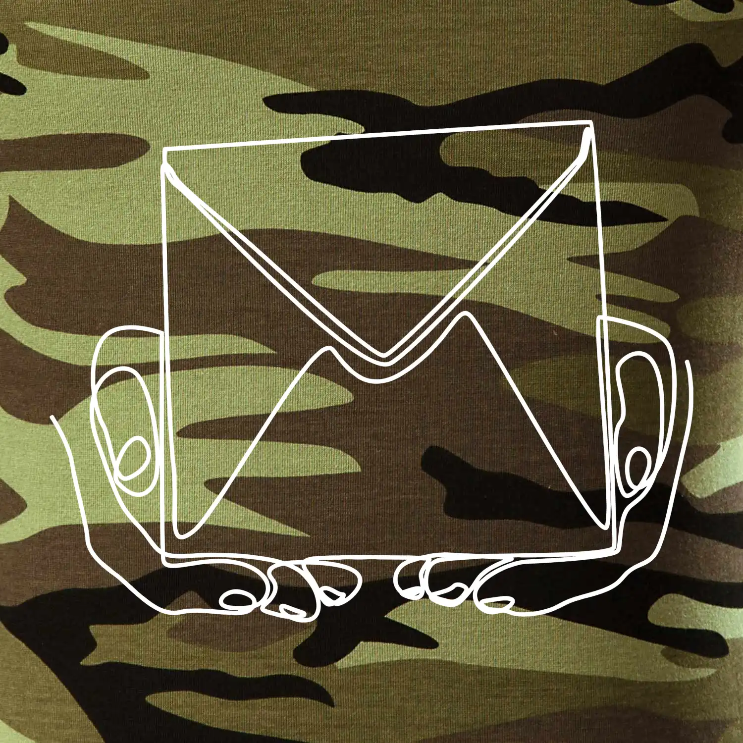 Obálka pošták jedním tahem