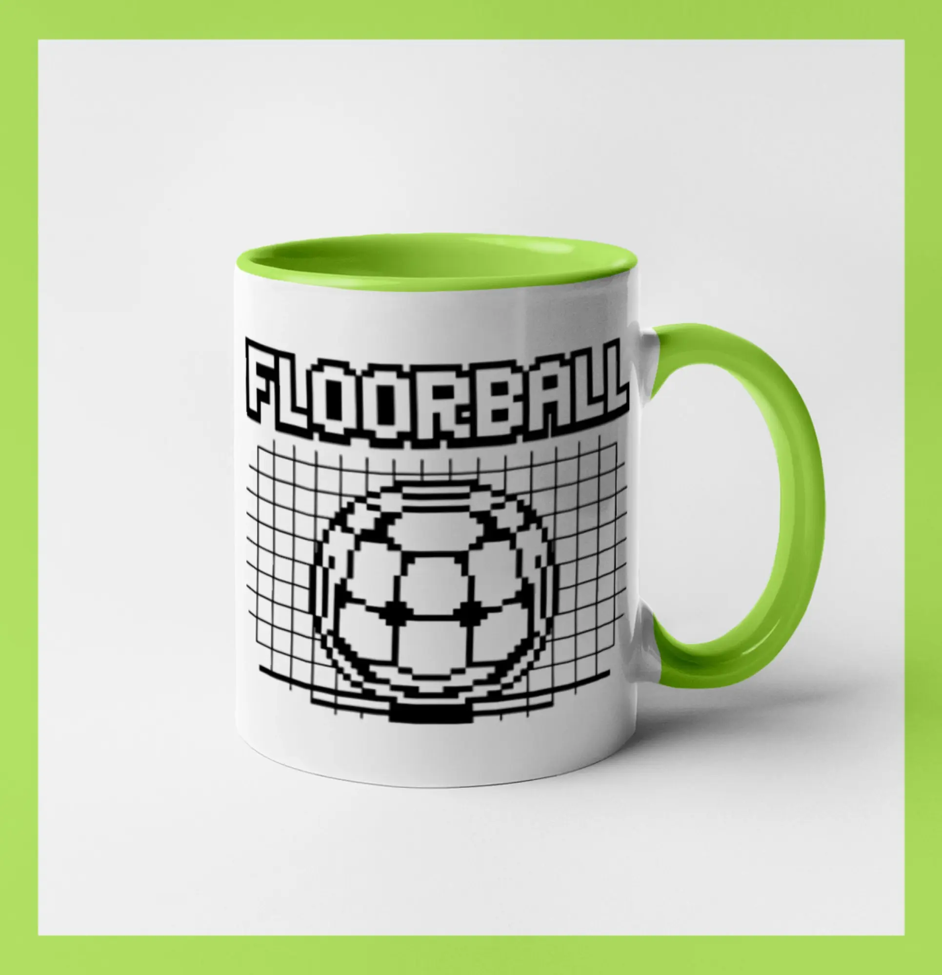 Florbalové tričká - Floorball - 90s hra design - Hrnček 