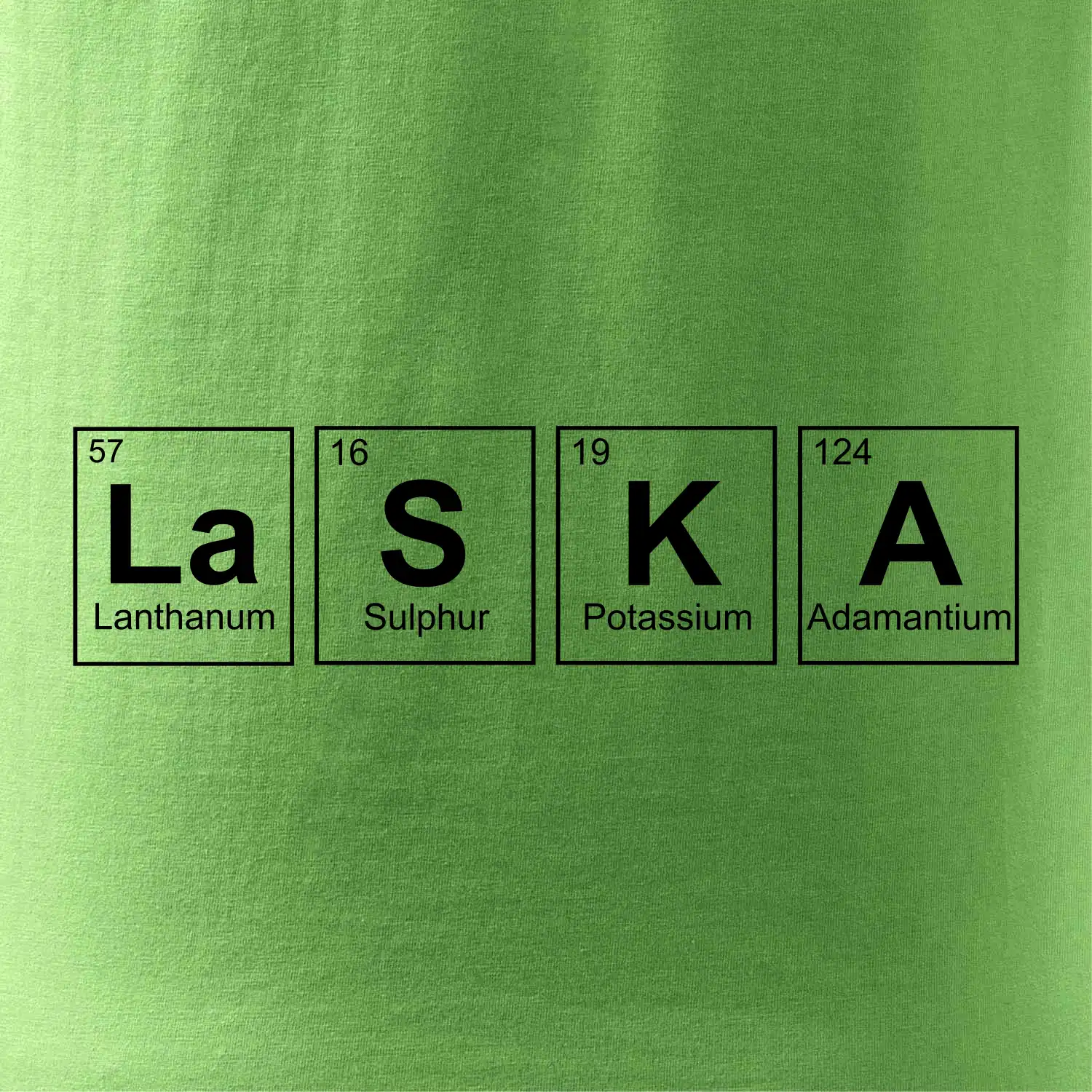 Láska  - periodická tabulka
