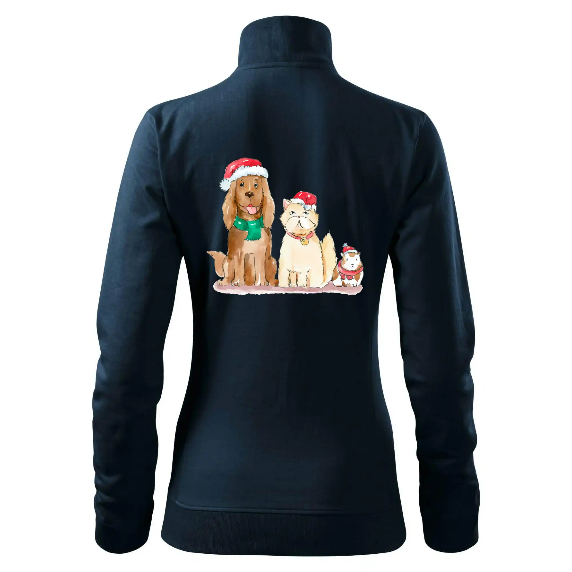 Veselé vánoce - pes, křeček a kočka