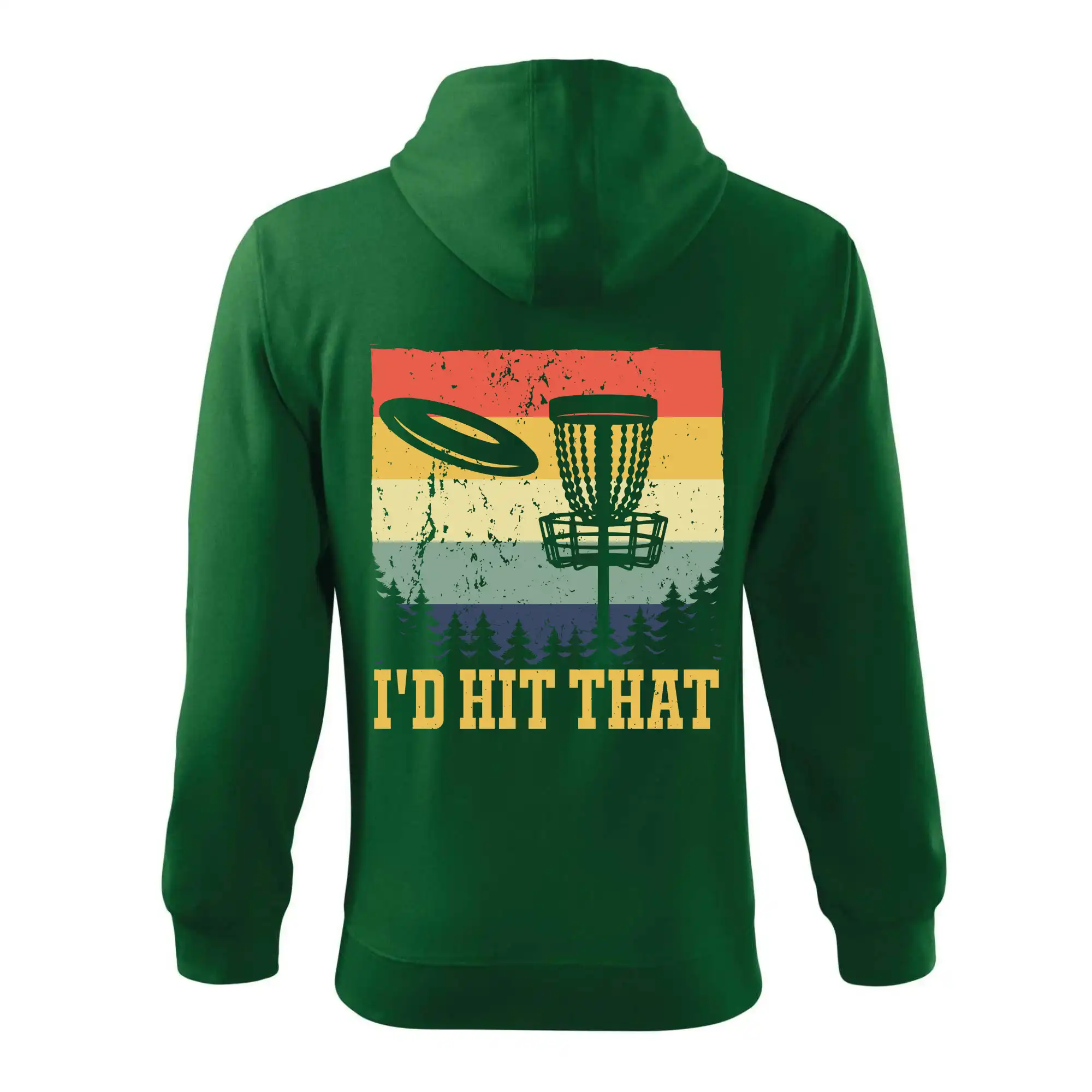 Disc golf player retro vintage