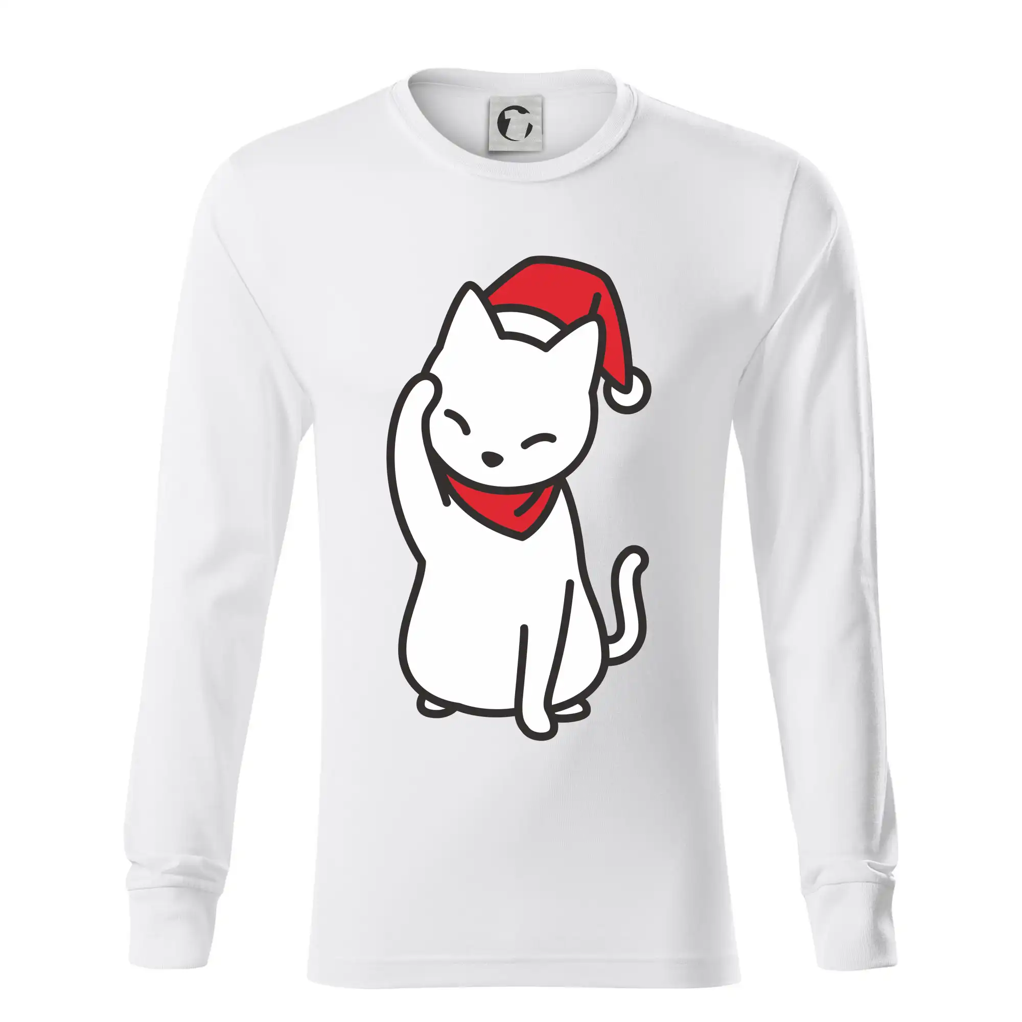 Vánoční kočka mávající