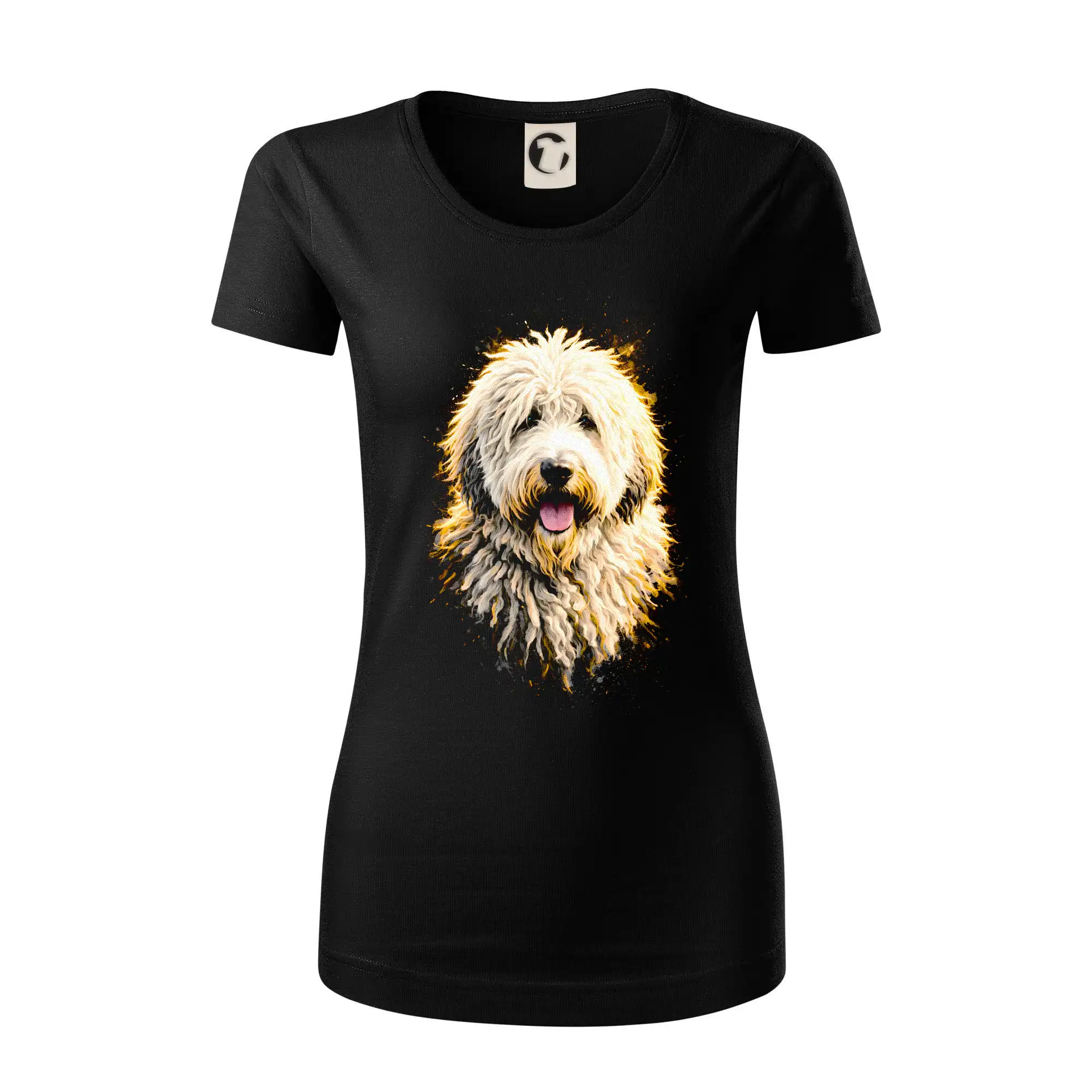 Obrázek polotón komondor hlava