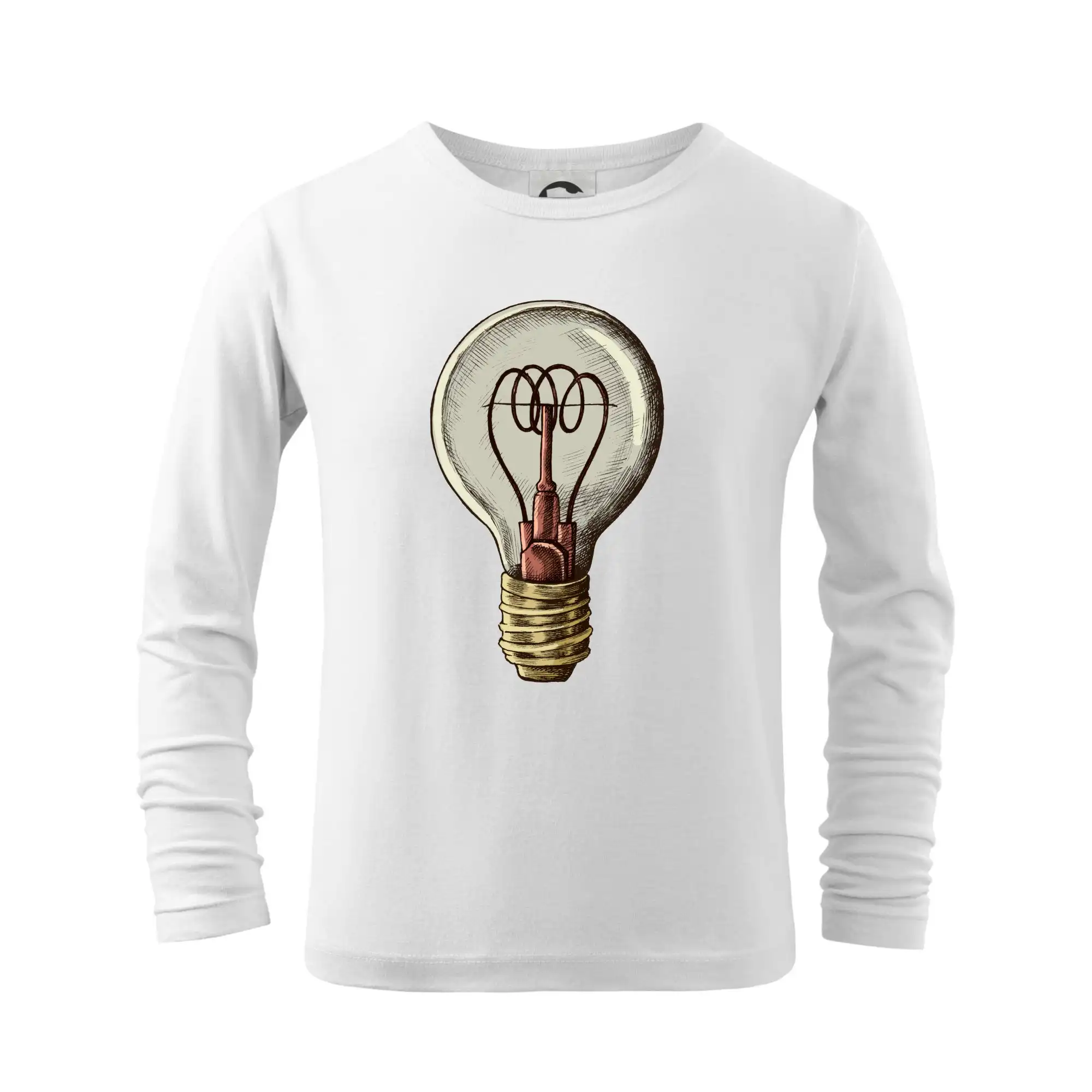 Grafické tričká - Retro žiarovka - Tričko detské Long Sleeve