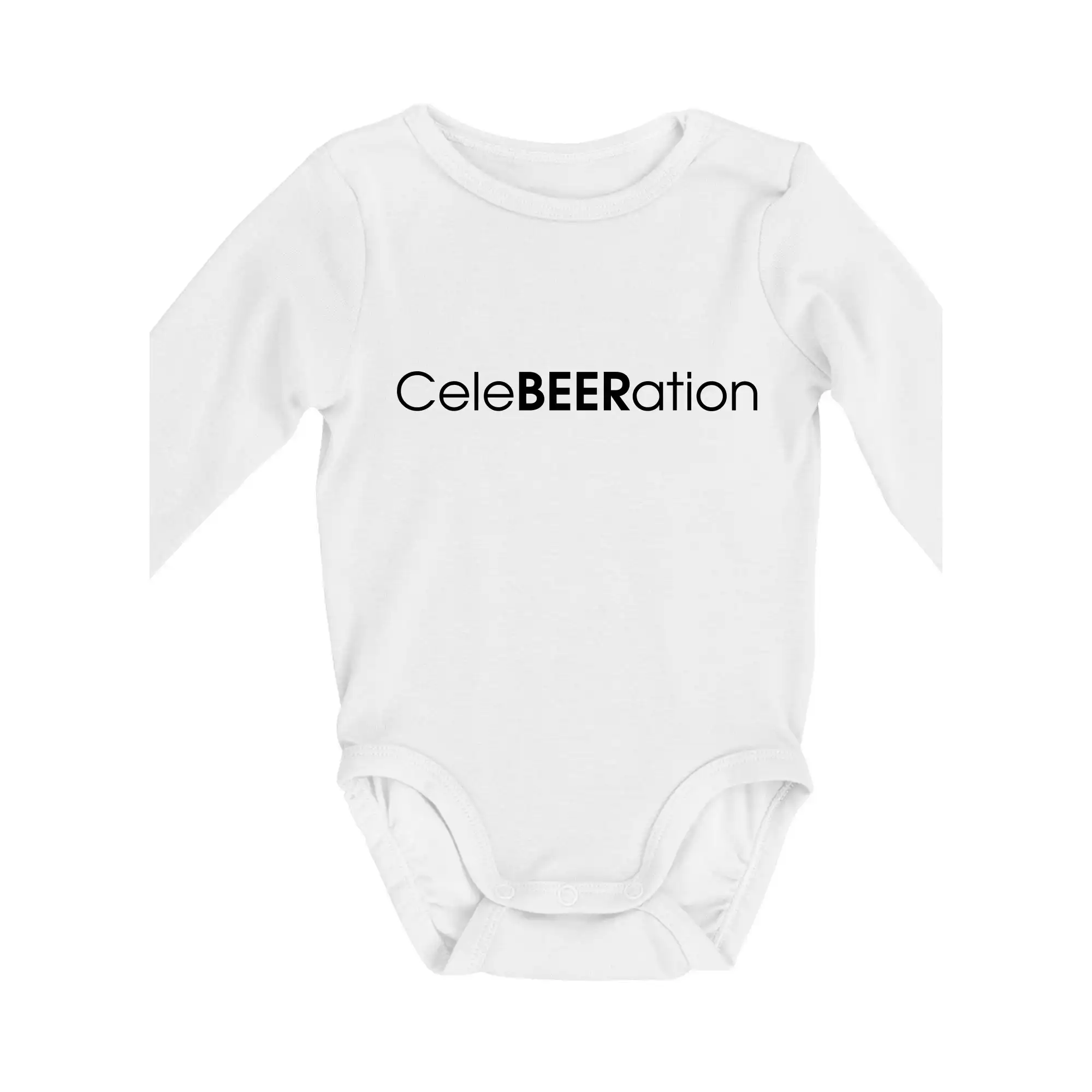 Vtipná tričká pre pivárov - Pivné nápisy CeleBEERation - Body dojčenské s dlhým rukávom