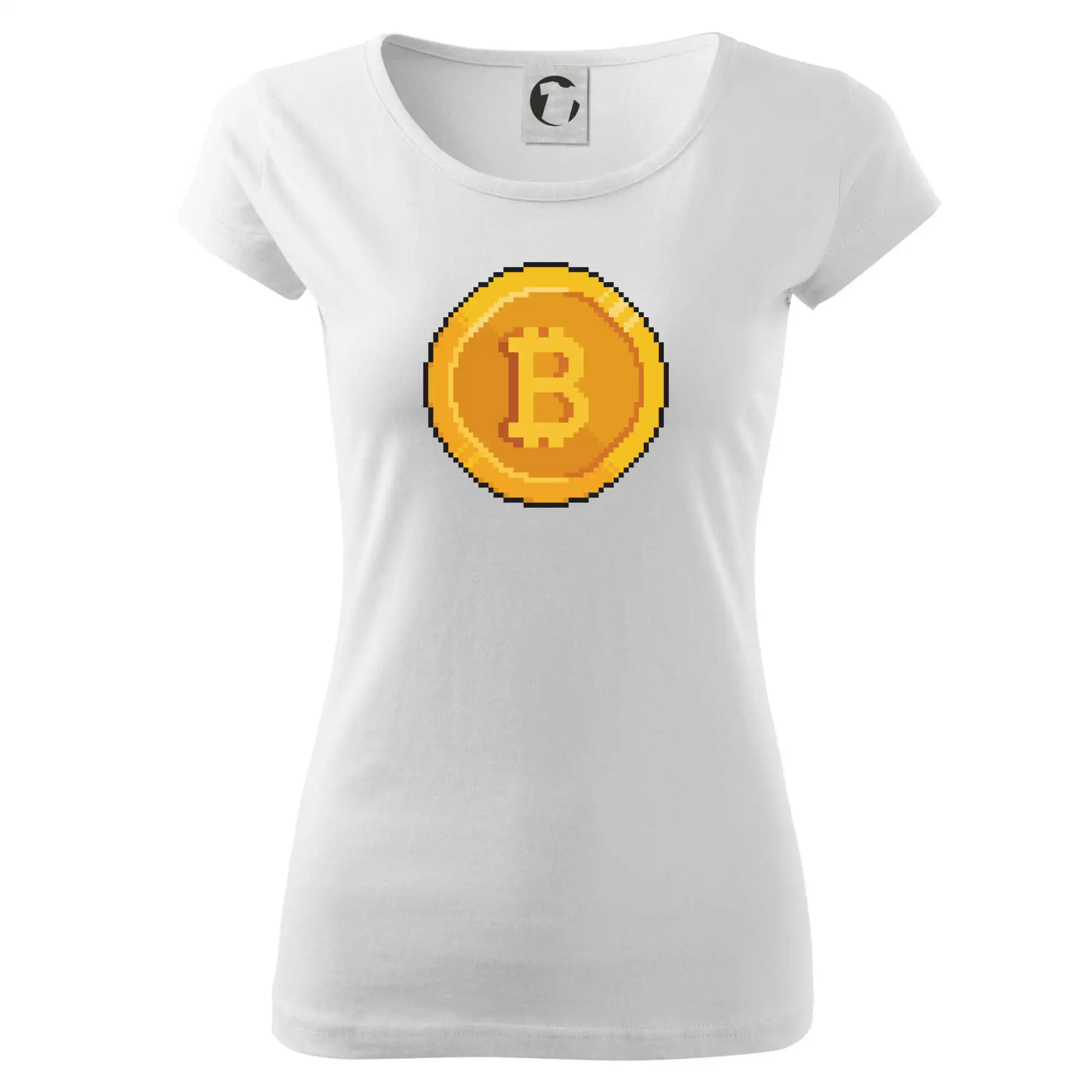 Bitcoin minca - Dámske tričko Pure