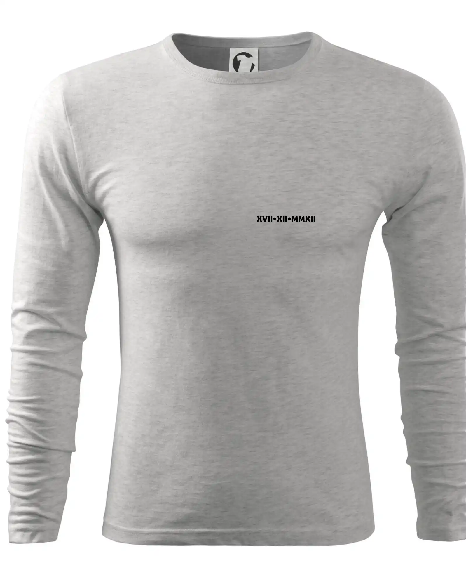 Tričká pre zamilovaných - Dátum výročia a iniciály - Tričko s dlhým rukávom FIT-T long sleeve