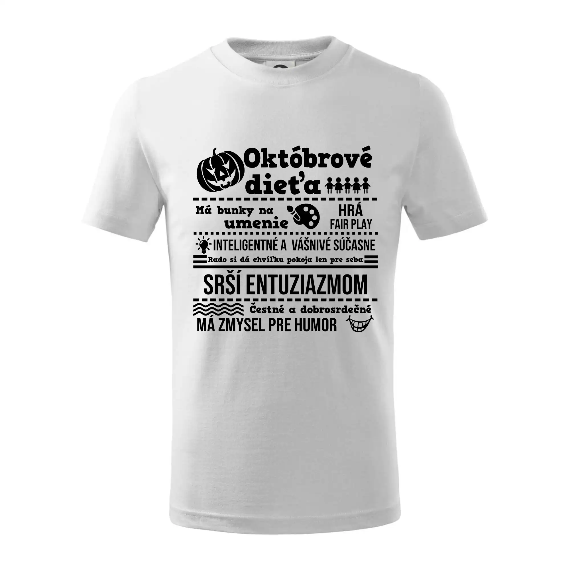 Tričká pre narodených v októbri - Narodeniny Október - Tričko detské bavlnené