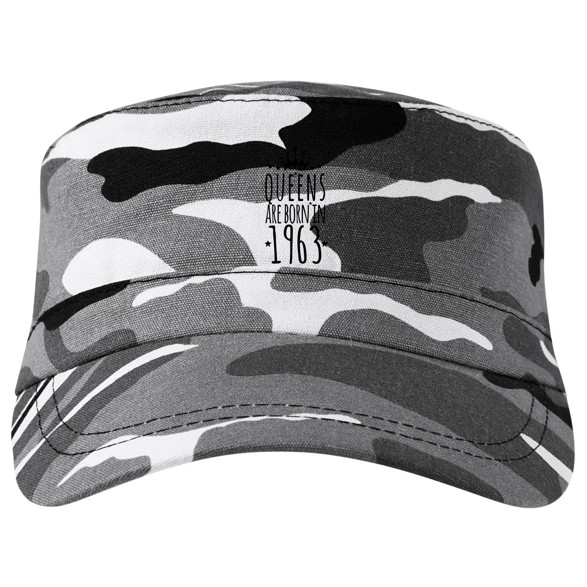 Tričká k narodeninám - Queens are born in 1963 - Šiltovka CAMO