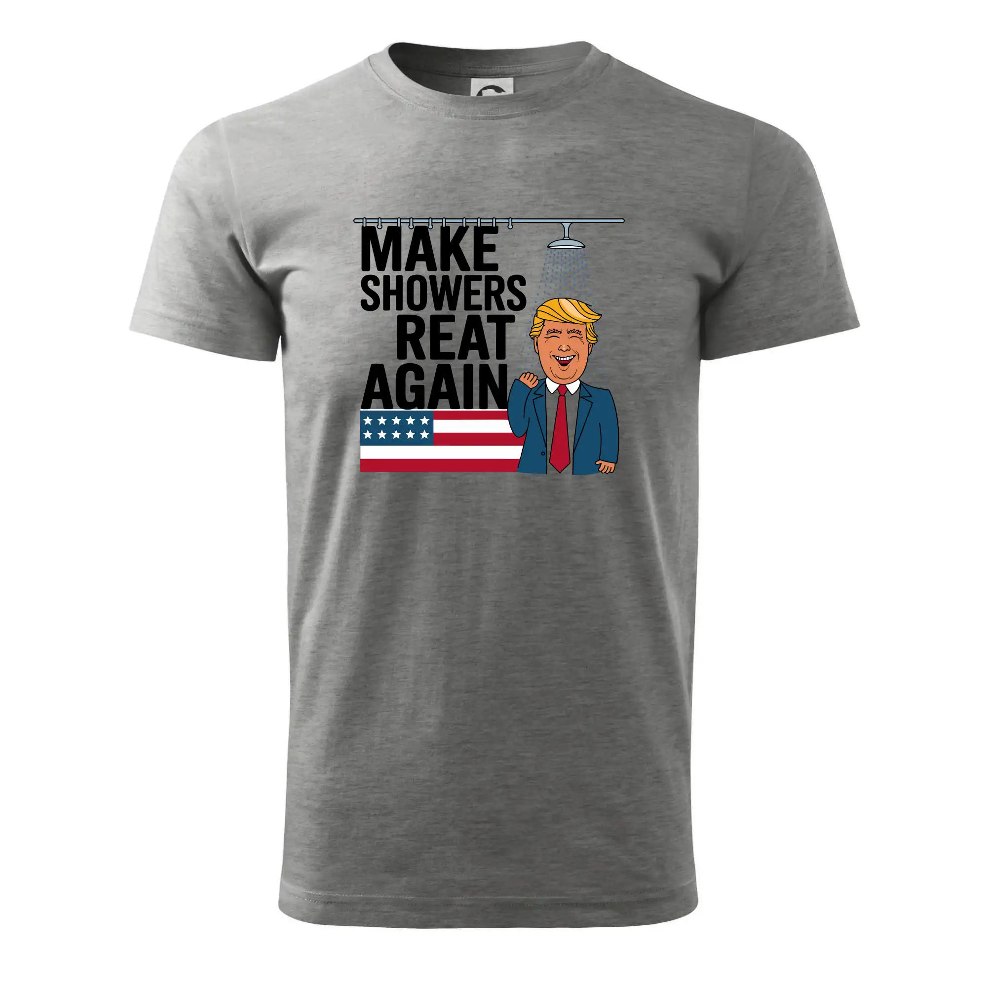 Politické tričká - Trump make showers great again - Pánske tričko nižšej gramáže