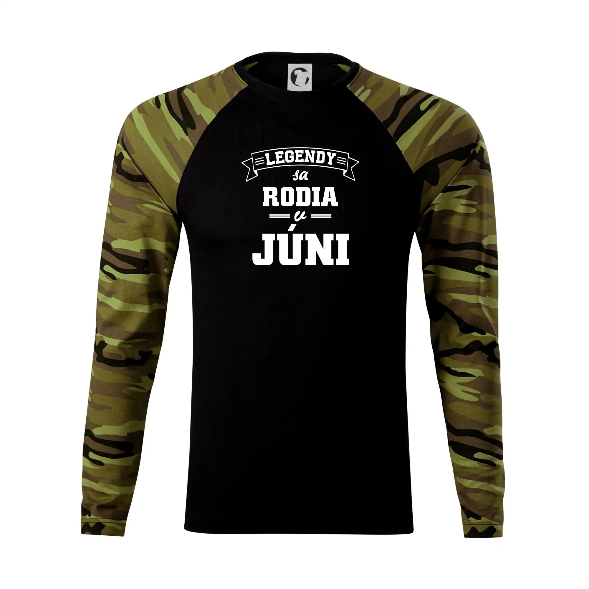 Tričká pre narodených v júni - Legendy sa rodia v júni - Camouflage LS