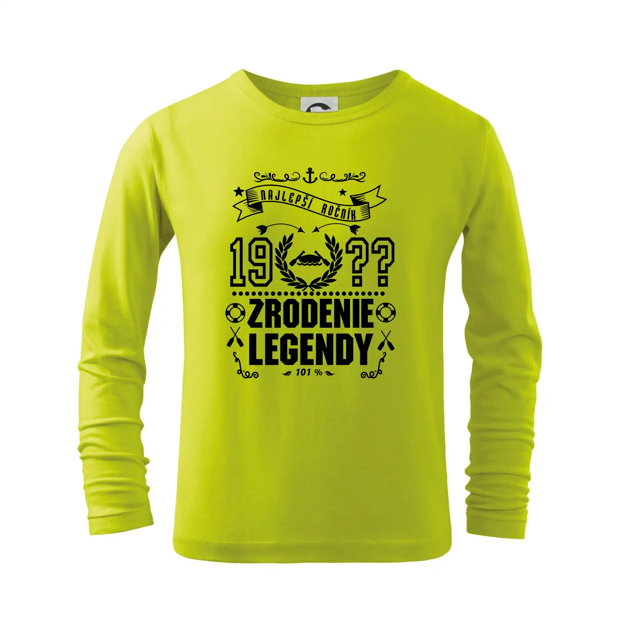 Trička Zrodenie legendy - Zrodenie legendy pre vodáka - Tričko detské Long Sleeve