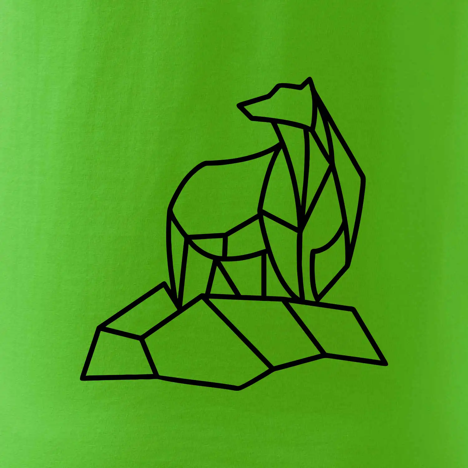 Geometrie lední medvěd na ledu