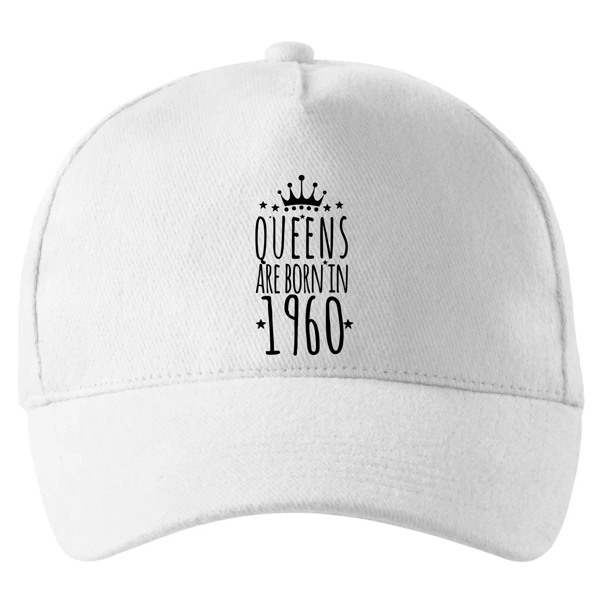 Trička s ročníkom 1960 - Queens are born in 1960 - Šiltovka so zahnutým šiltom a mosaznou sponou