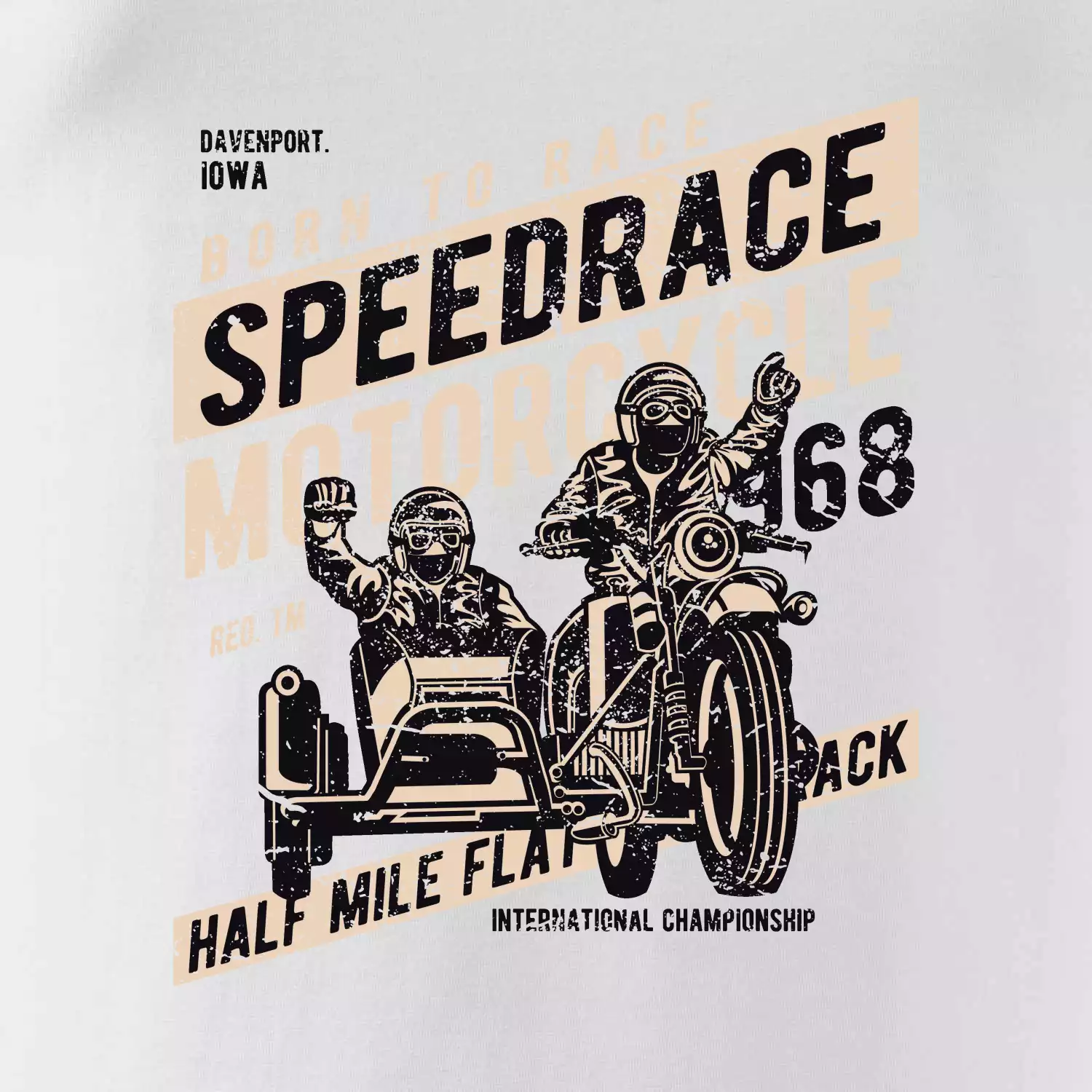 Speedrace motrcycle half mile
